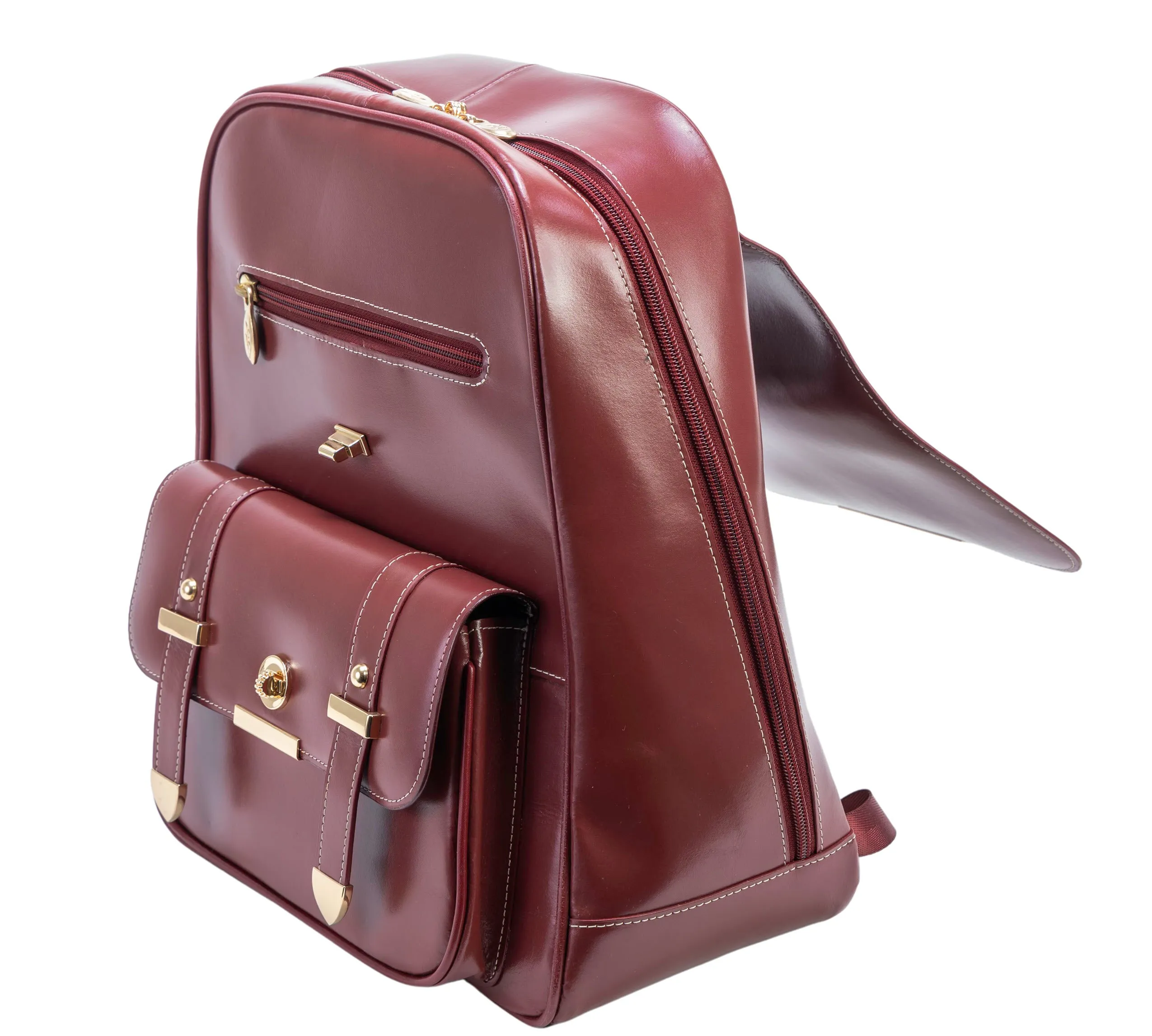 MARYVILLE | 11" Leather Business Laptop Tablet Backpack