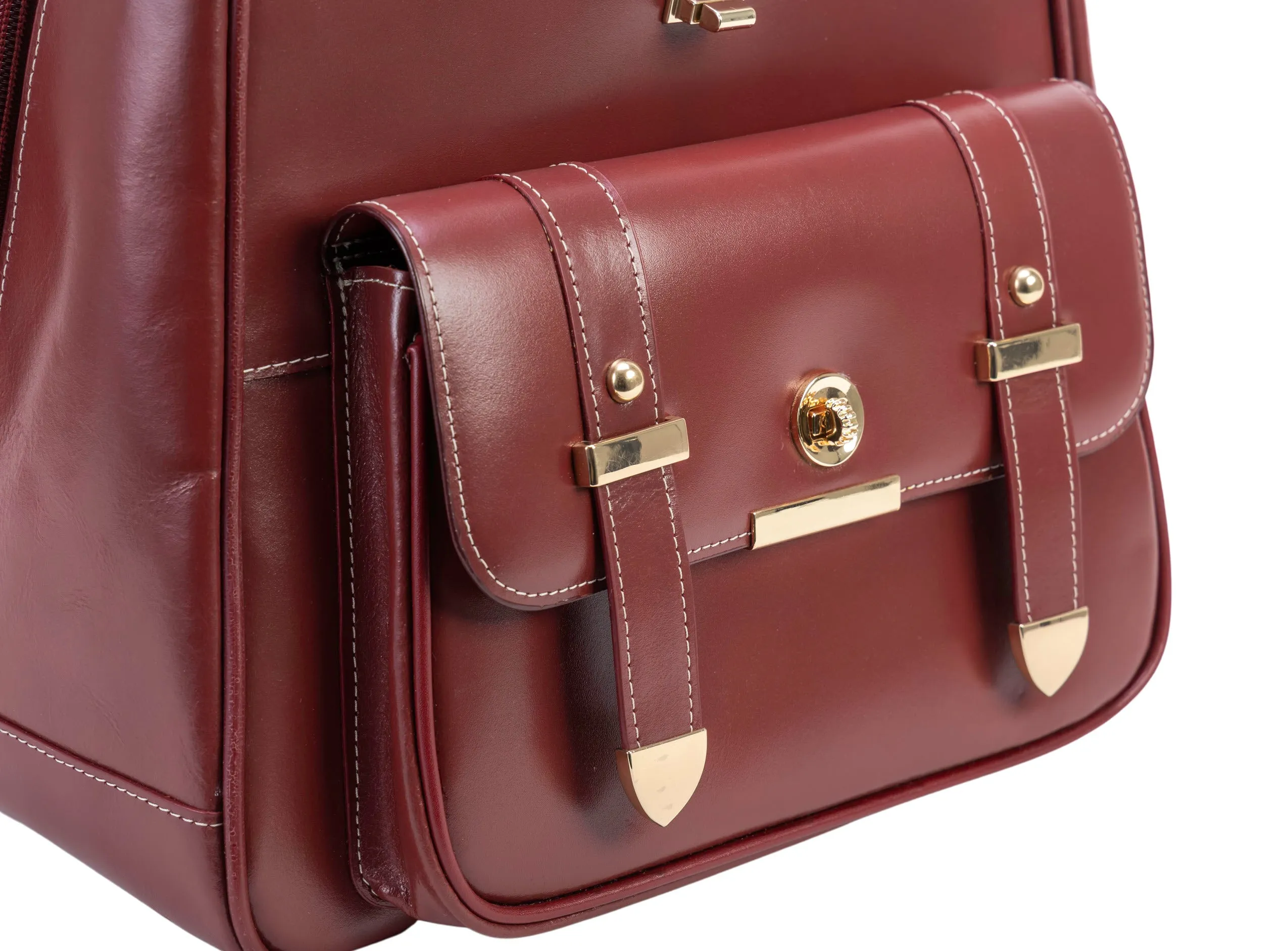 MARYVILLE | 11" Leather Business Laptop Tablet Backpack