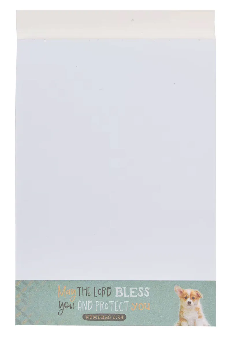 May the Lord Bless You Puppy Notepad