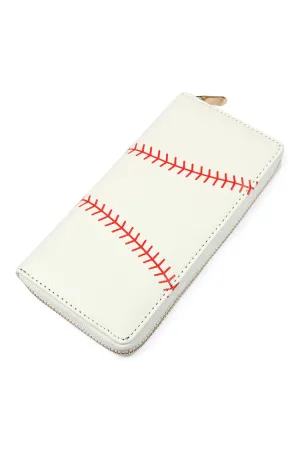 MB0073 - BASEBALL ZIPPER WALLET