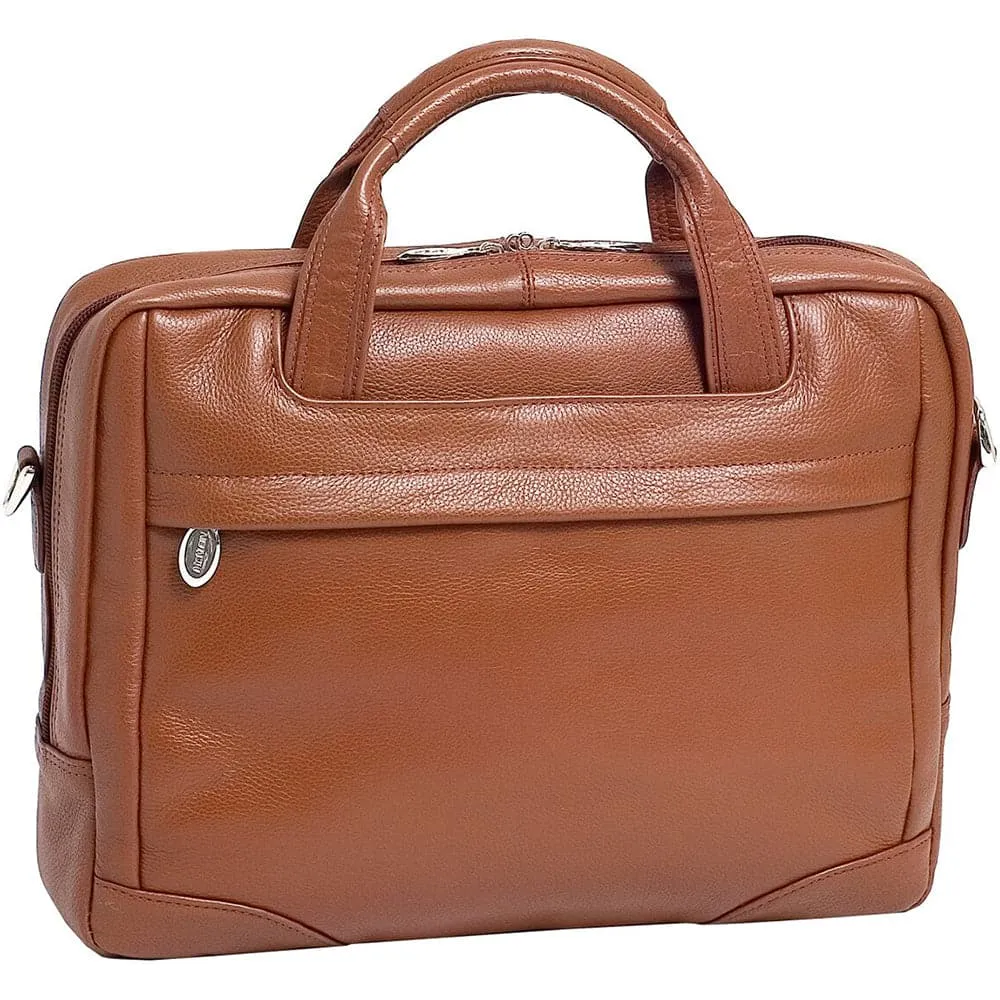 McKlein Bronzeville 15.4" Leather Medium Laptop Briefcase