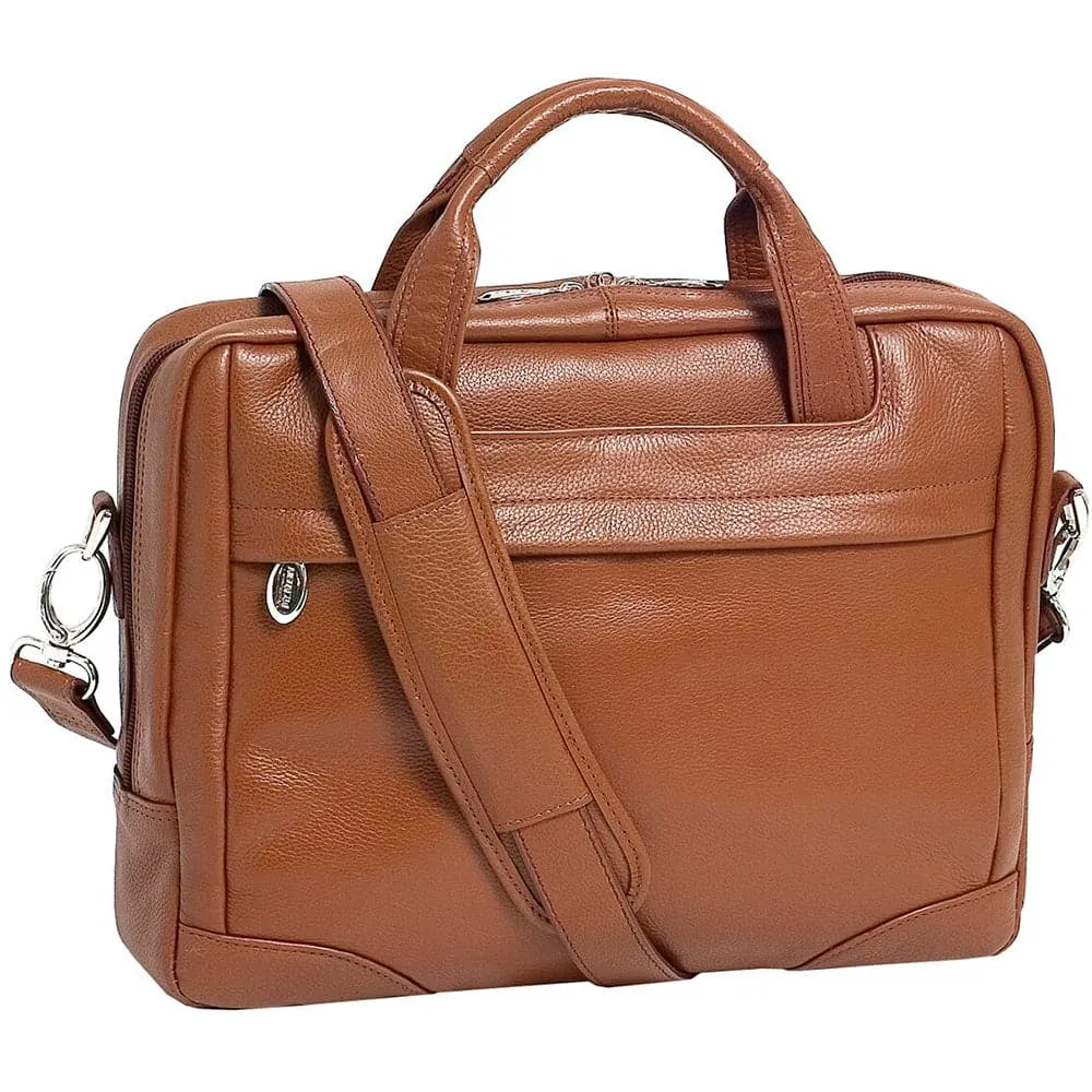 McKlein Bronzeville 15.4" Leather Medium Laptop Briefcase