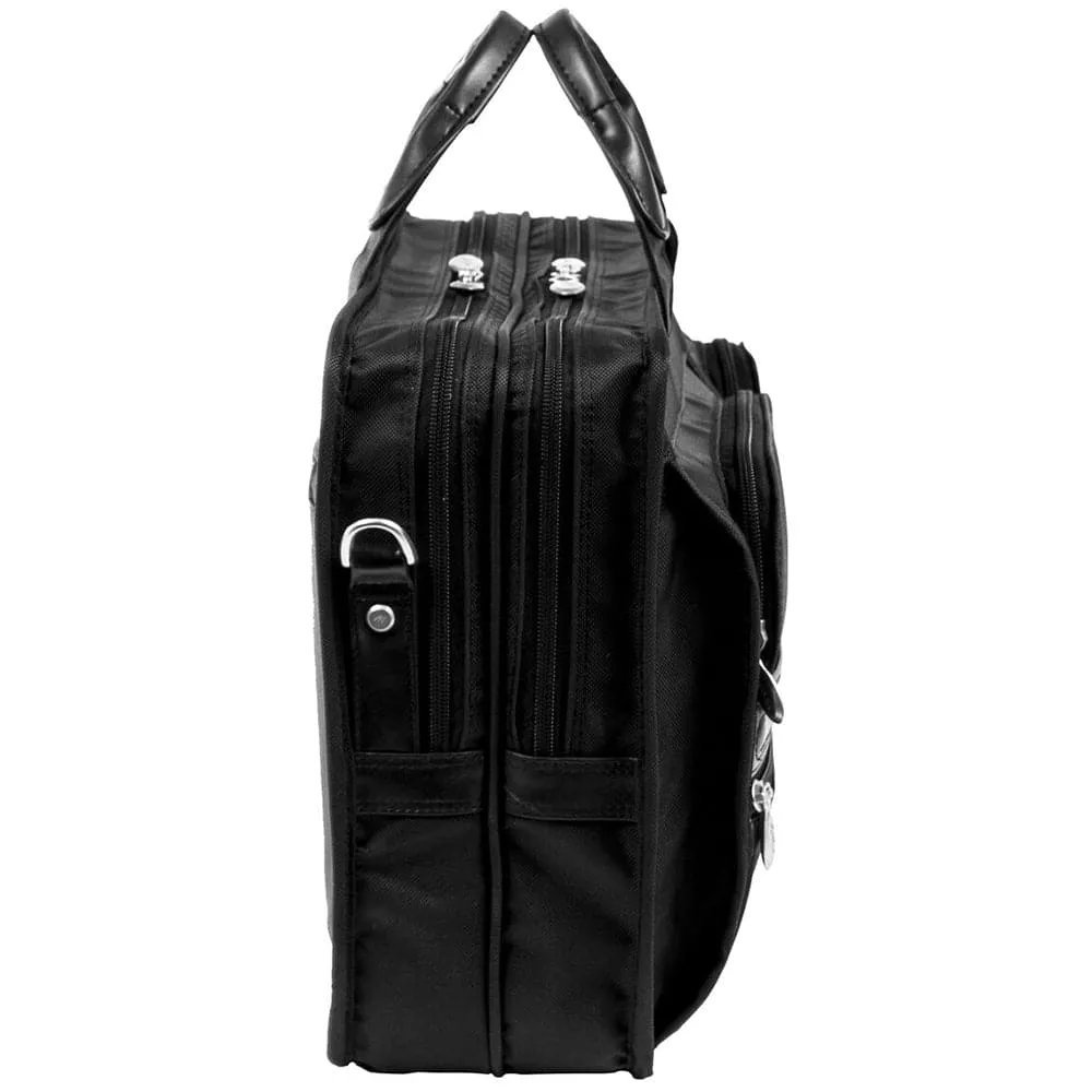 McKlein USA Hubbard 15" Nylon Double Compartment Laptop Briefcase