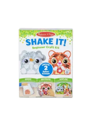 Melisssa & Doug Shake It! Beginner Craft Kit - Safari Animals