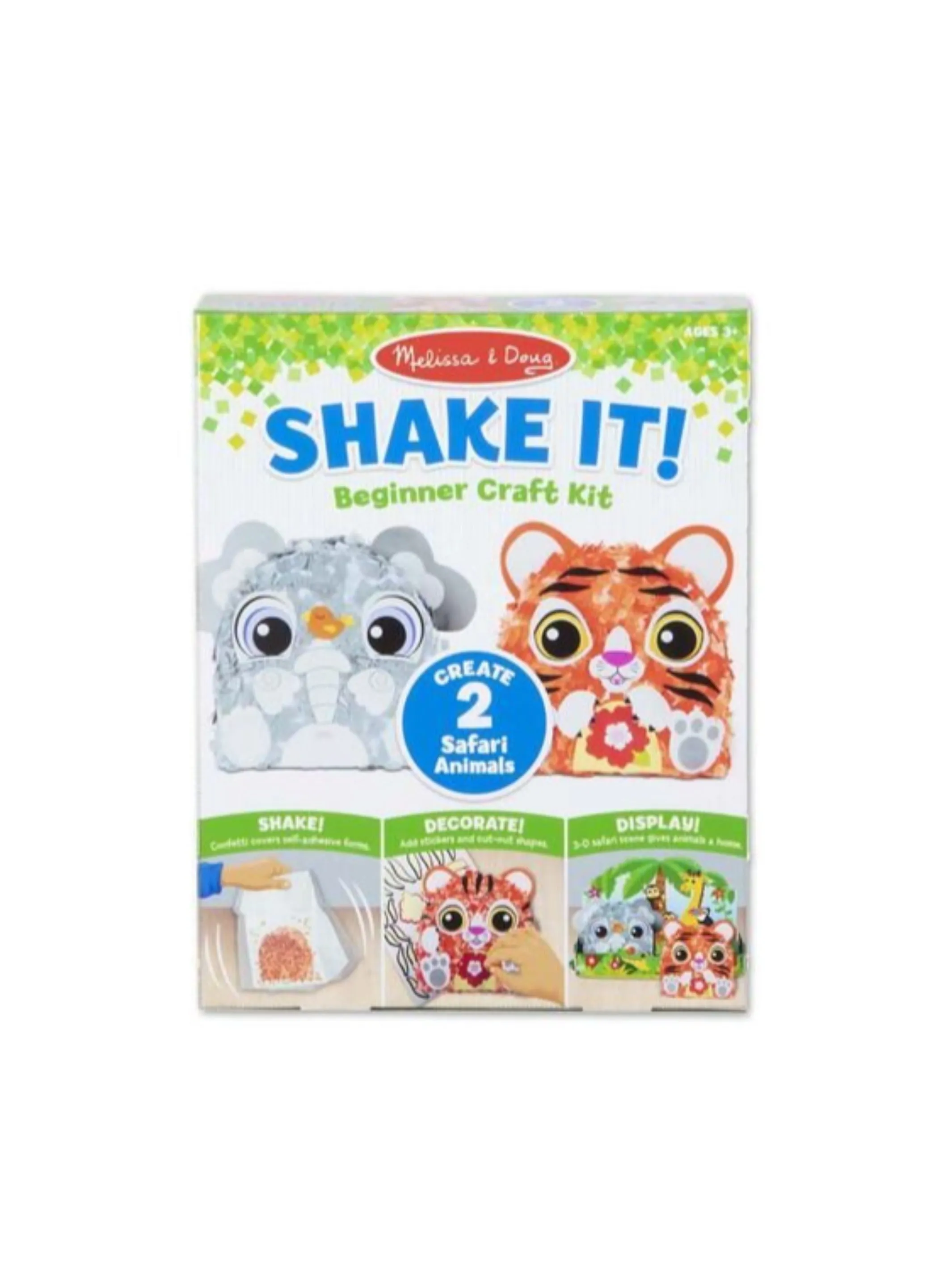 Melisssa & Doug Shake It! Beginner Craft Kit - Safari Animals