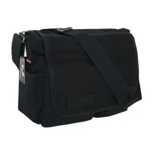 Messenger Bag Black Canvas Tactical Military Heavyweight Field Shoulder Laptop