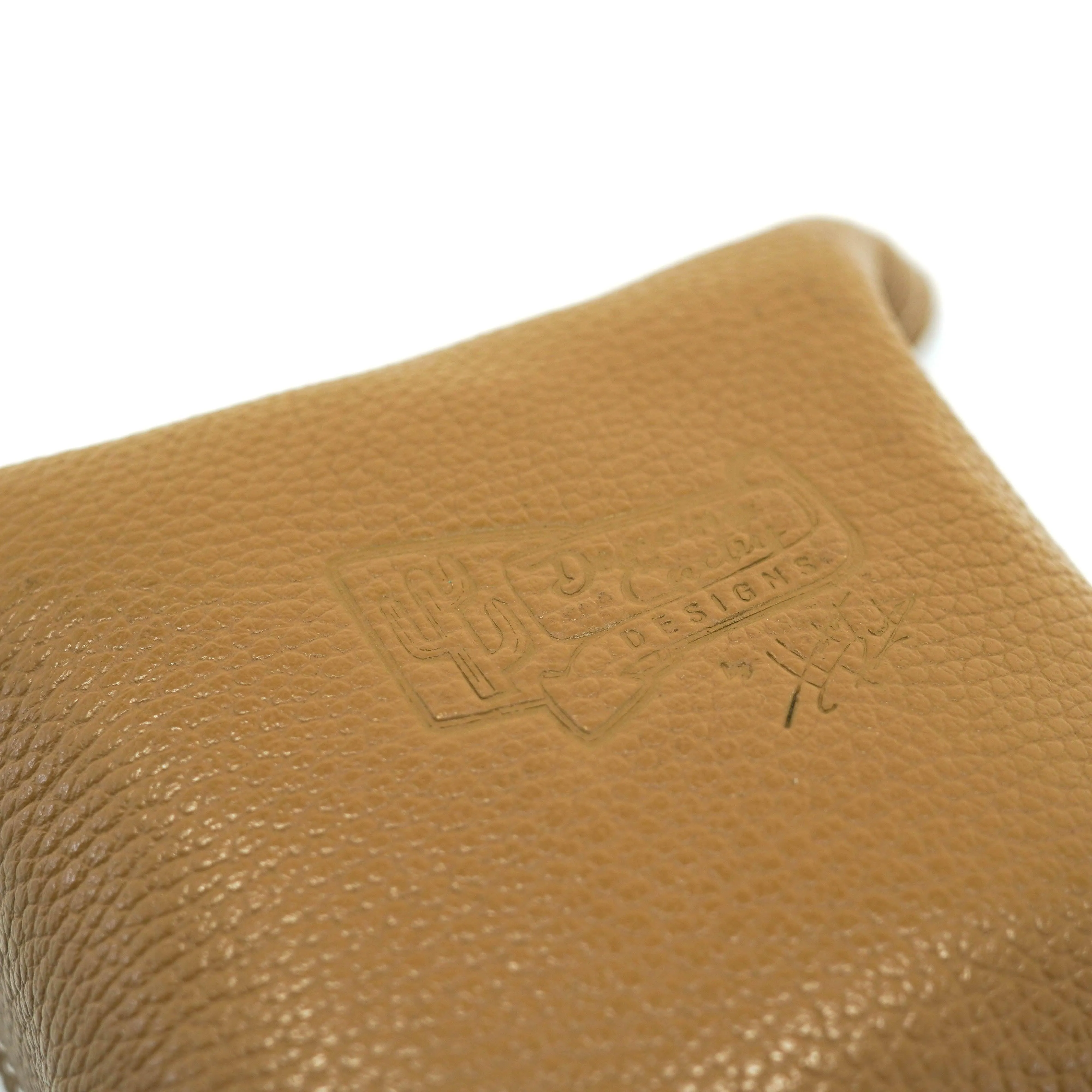 Mini Tray - Pebbled Dulce de Leche Leather w/ Brindle