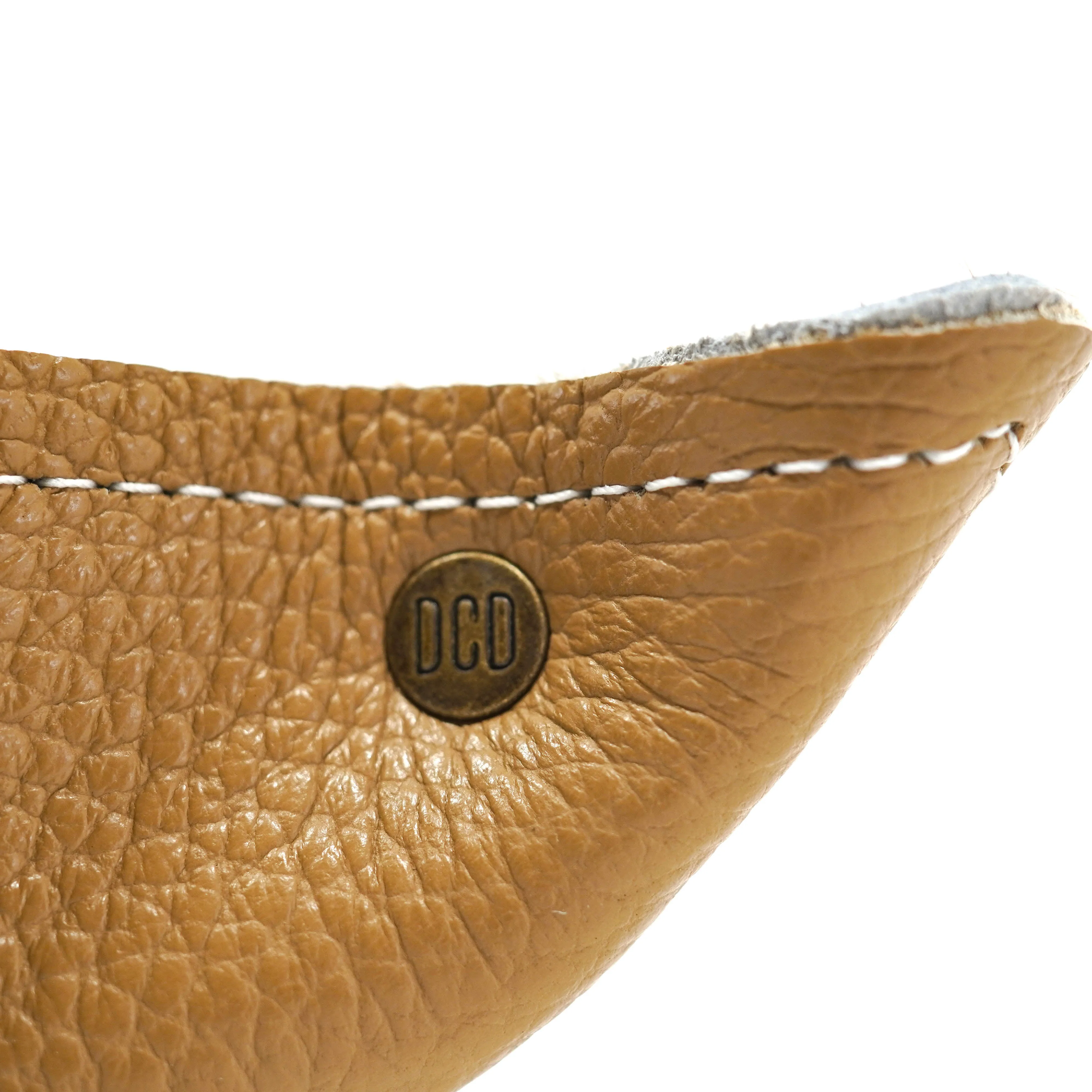 Mini Tray - Pebbled Dulce de Leche Leather w/ Brindle