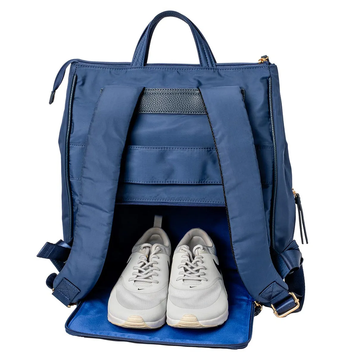 MinkeeBlue Puffer Amber Backpack with Lunch and Shoe Bag