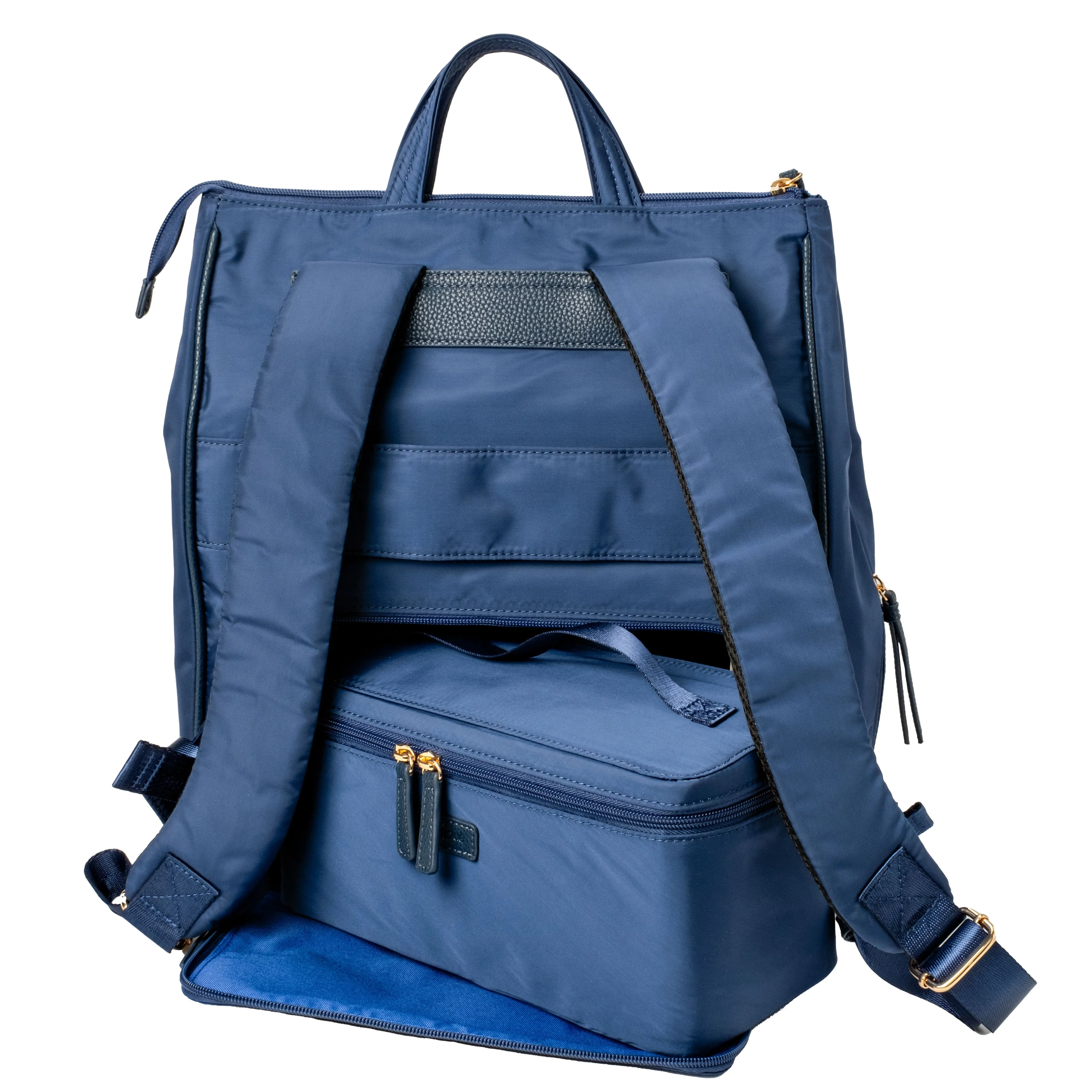 MinkeeBlue Puffer Amber Backpack with Lunch and Shoe Bag