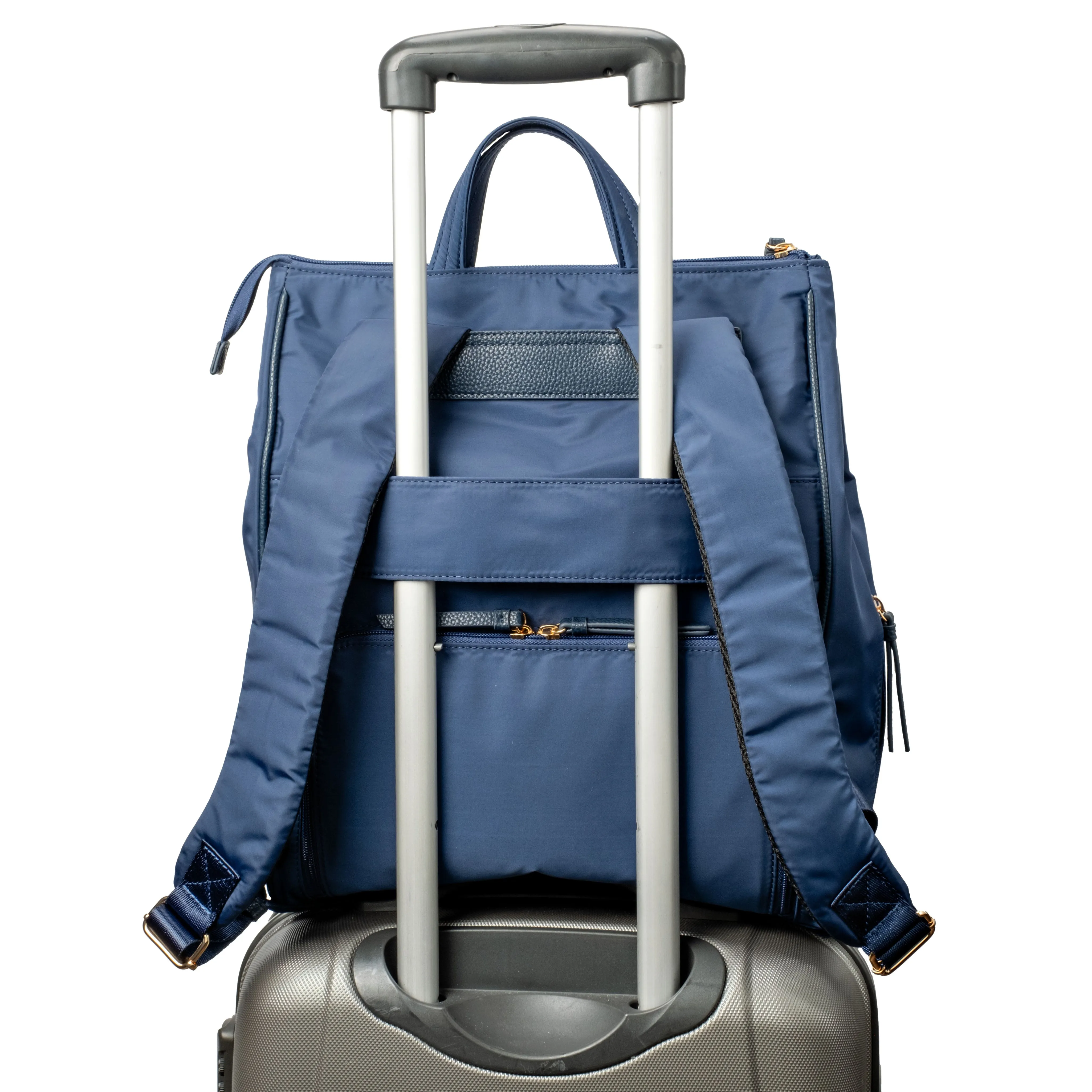 MinkeeBlue Puffer Amber Backpack with Lunch and Shoe Bag