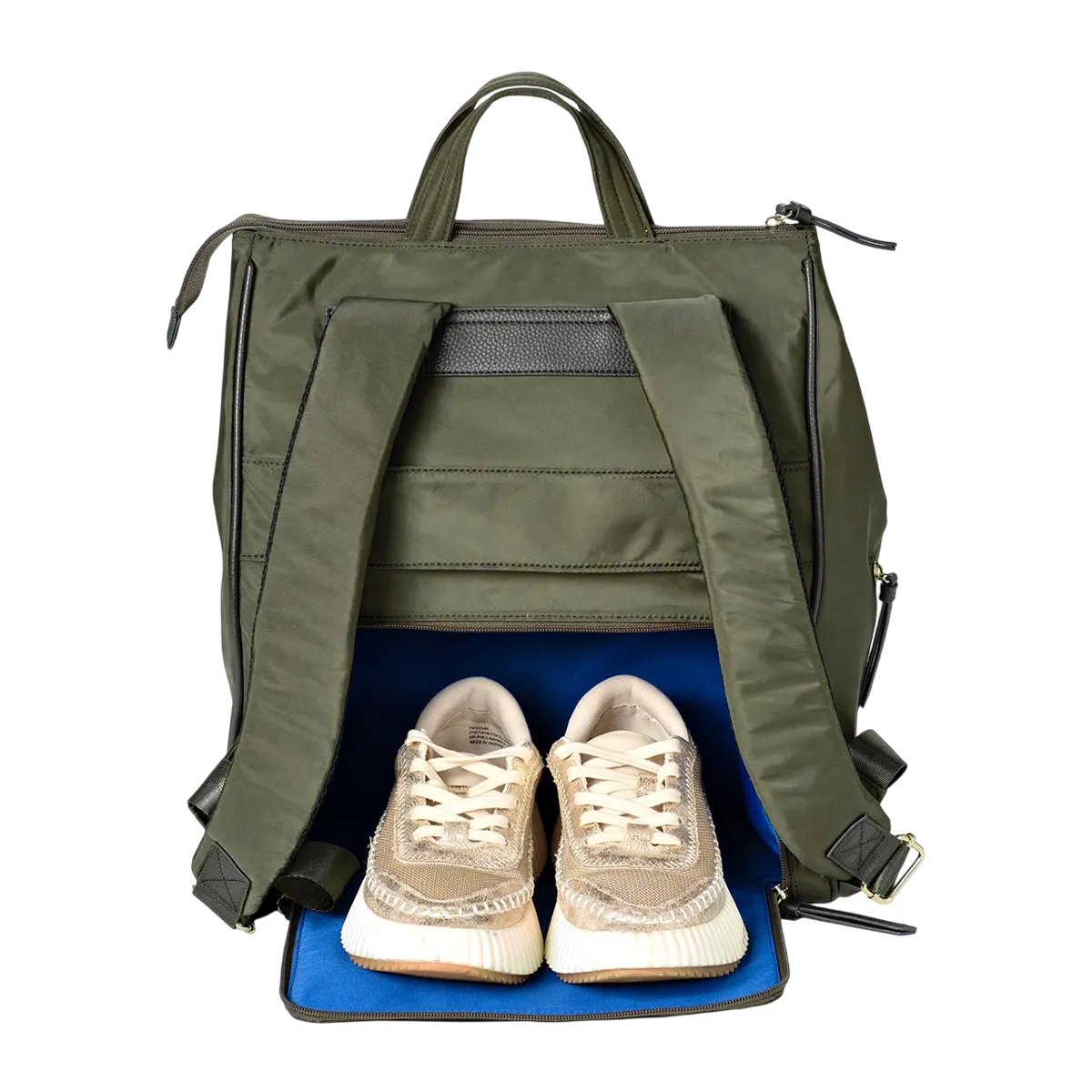 MinkeeBlue Puffer Amber Backpack with Lunch and Shoe Bag