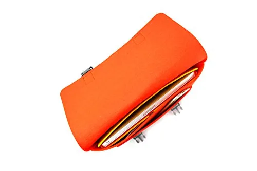 M.R.K.T. Kel 134340b Briefcases, Sweet Tangerine/Navy Blue