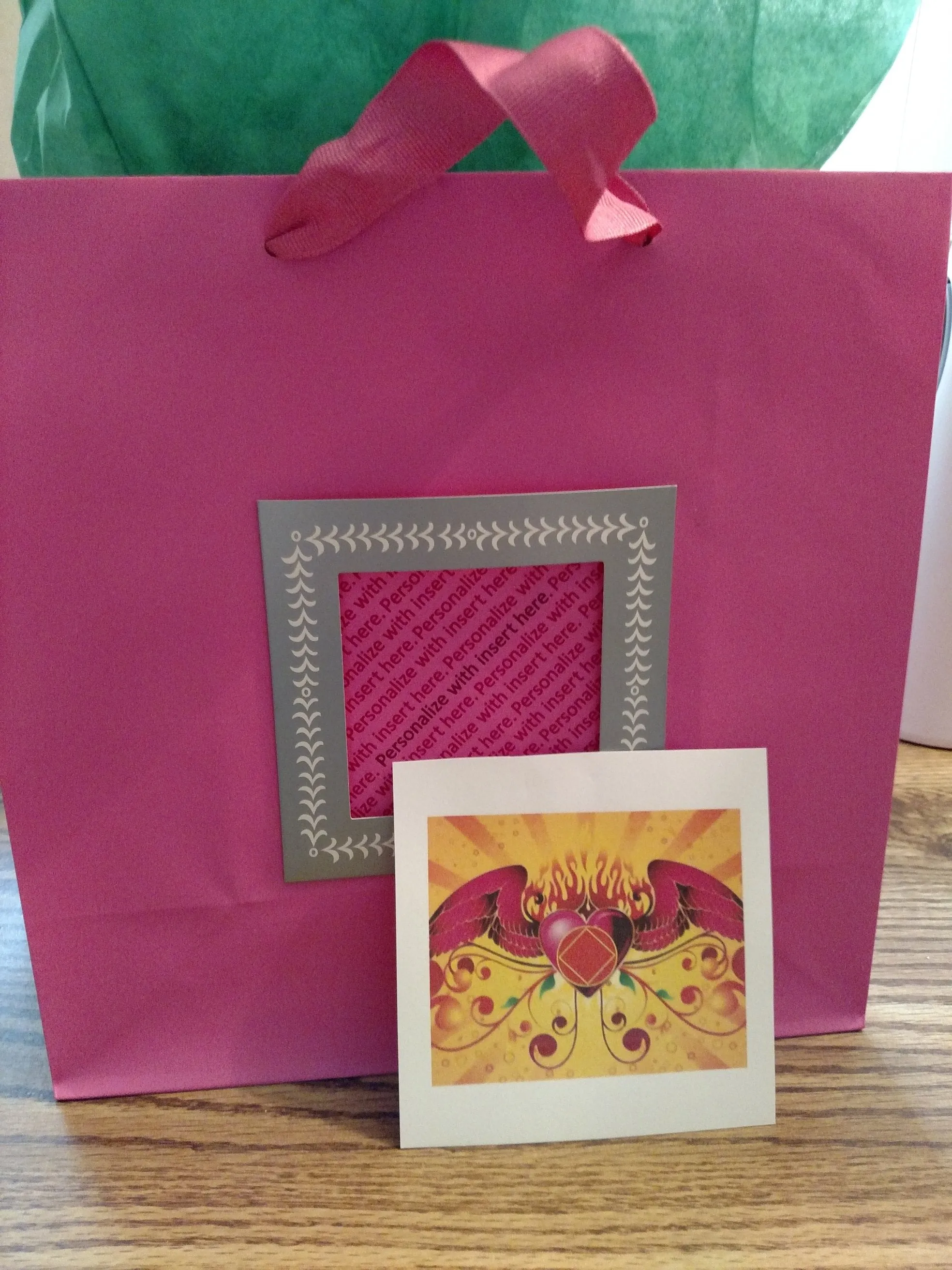 NA Winged Heart Gift Bag