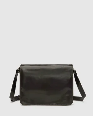 Nero Chocolate - Leather Messenger Double Compartment