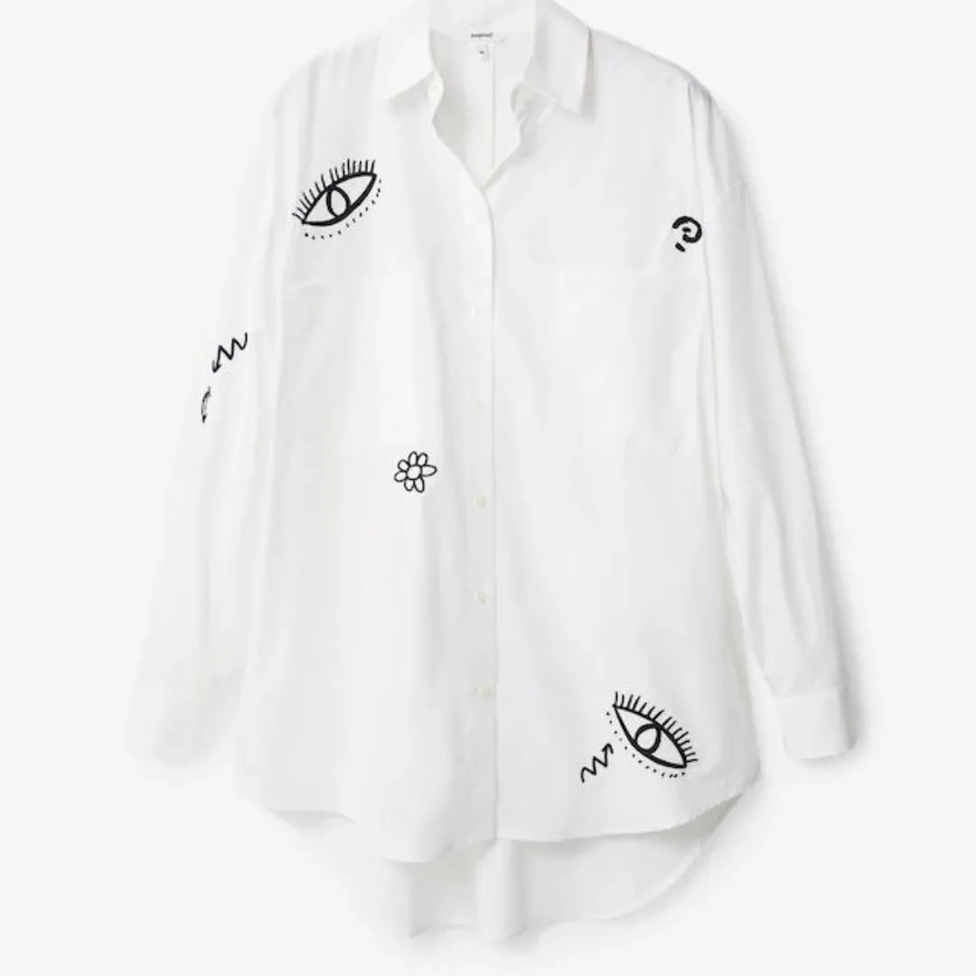 Oversize Shirt with Fantasy Art
