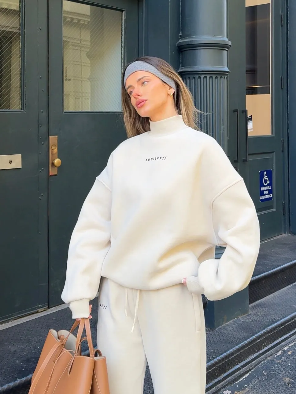Oversized Turtleneck Sweatshirt