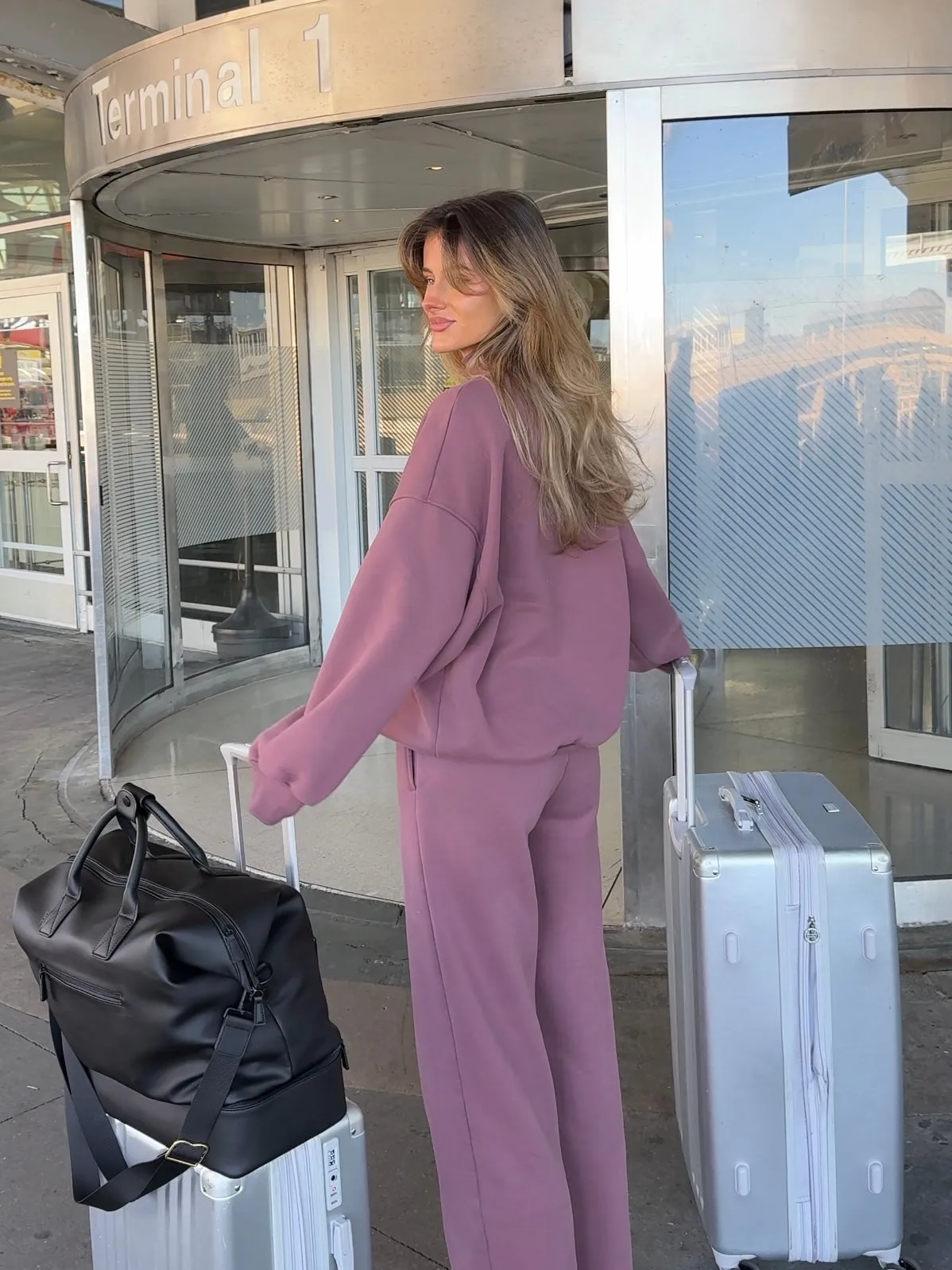 Oversized Turtleneck Sweatshirt