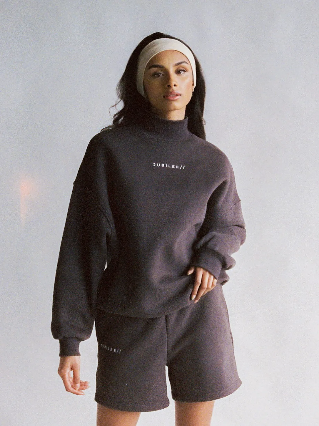 Oversized Turtleneck Sweatshirt