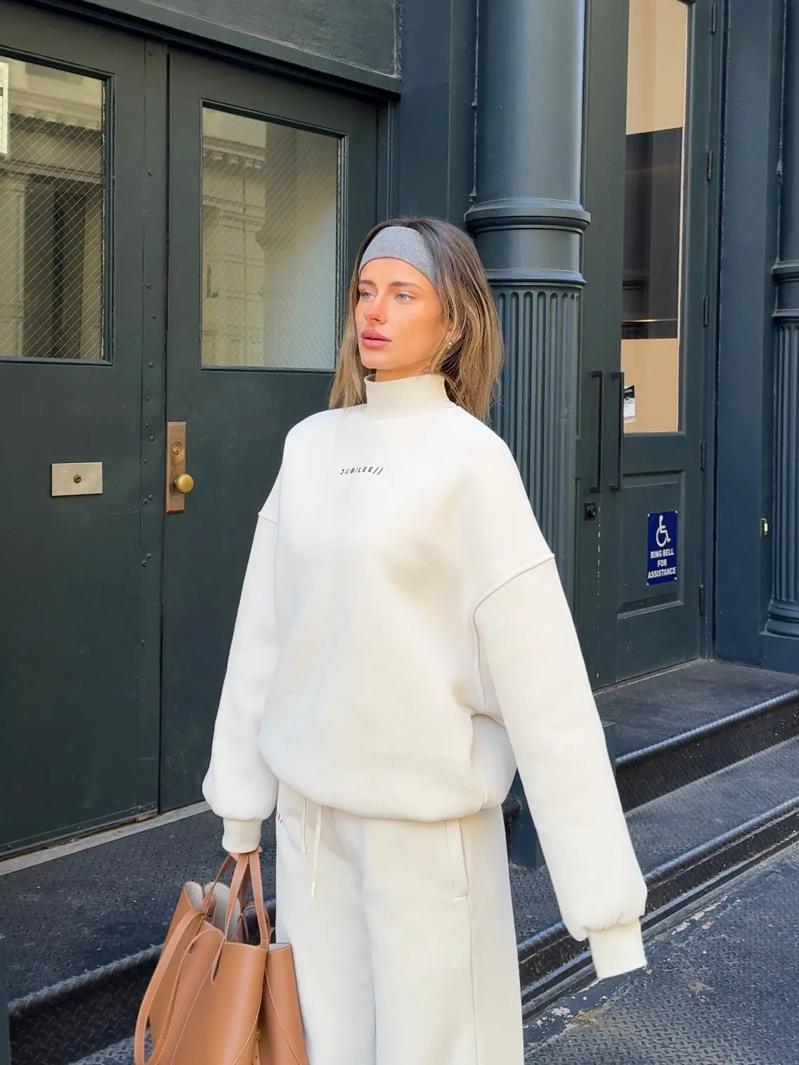 Oversized Turtleneck Sweatshirt
