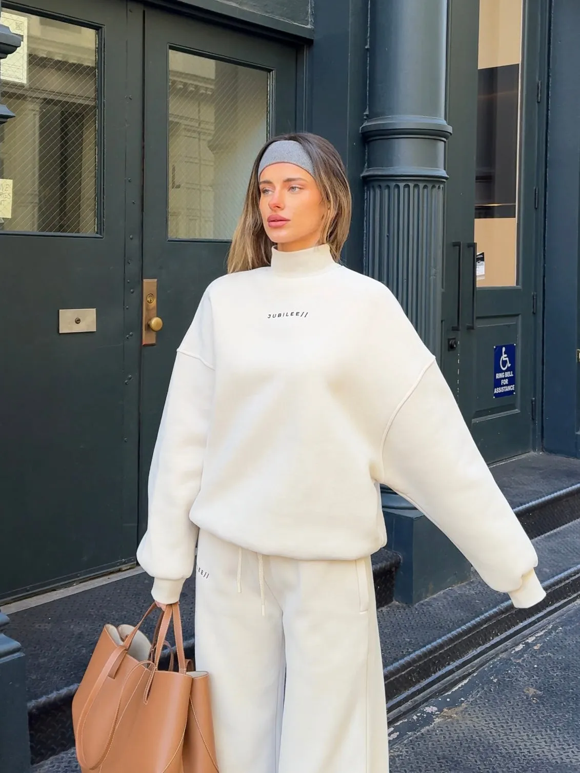 Oversized Turtleneck Sweatshirt
