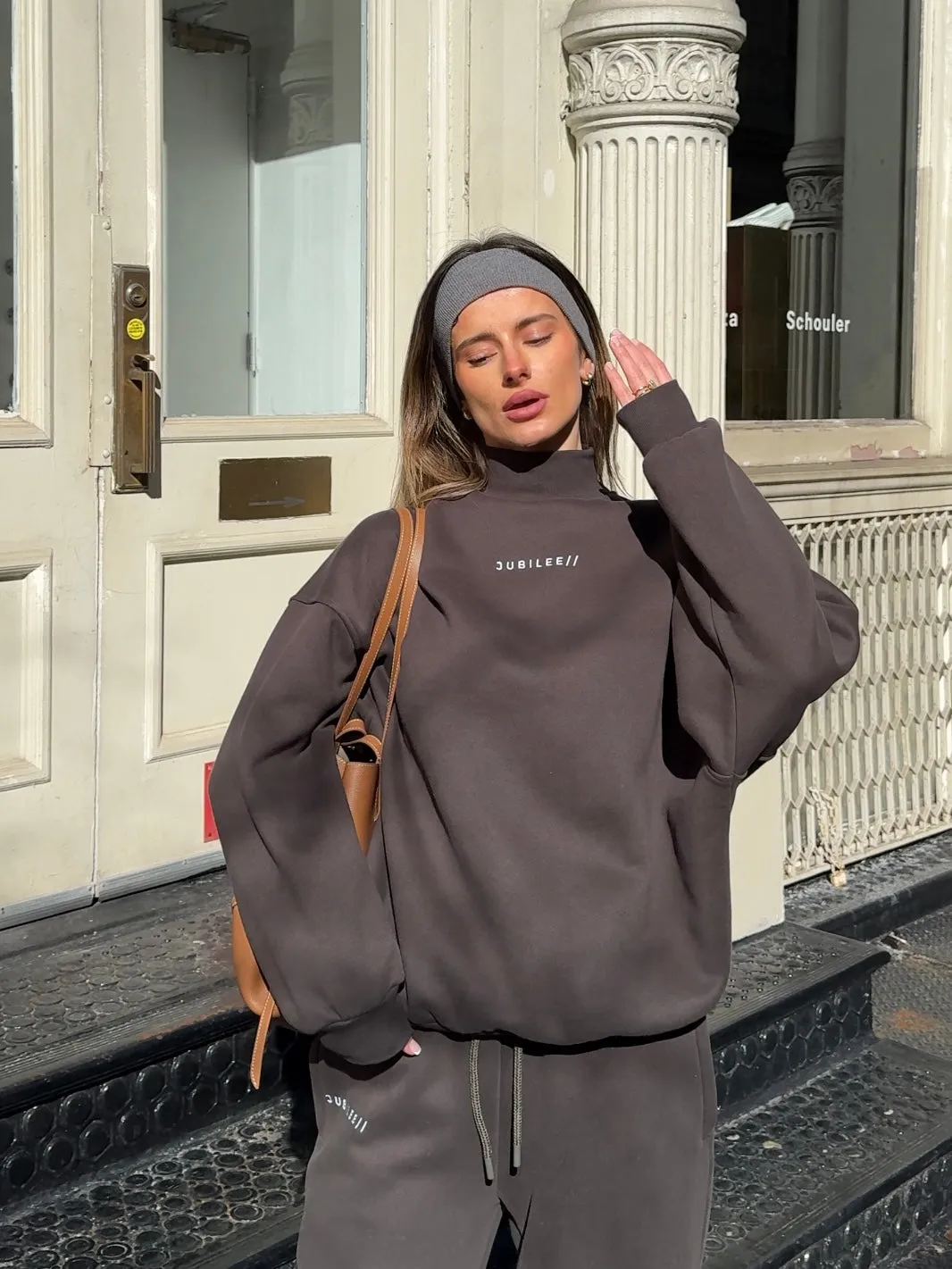 Oversized Turtleneck Sweatshirt