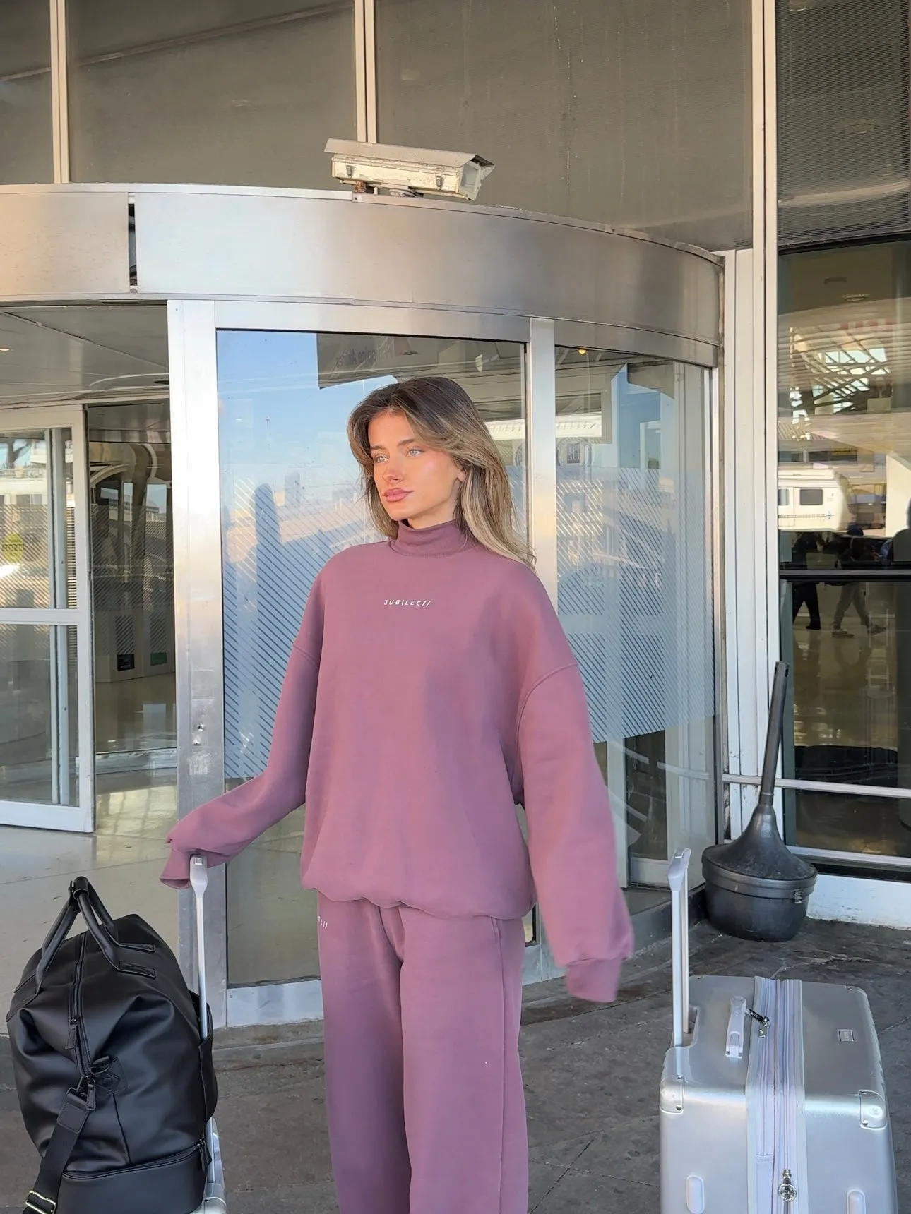 Oversized Turtleneck Sweatshirt