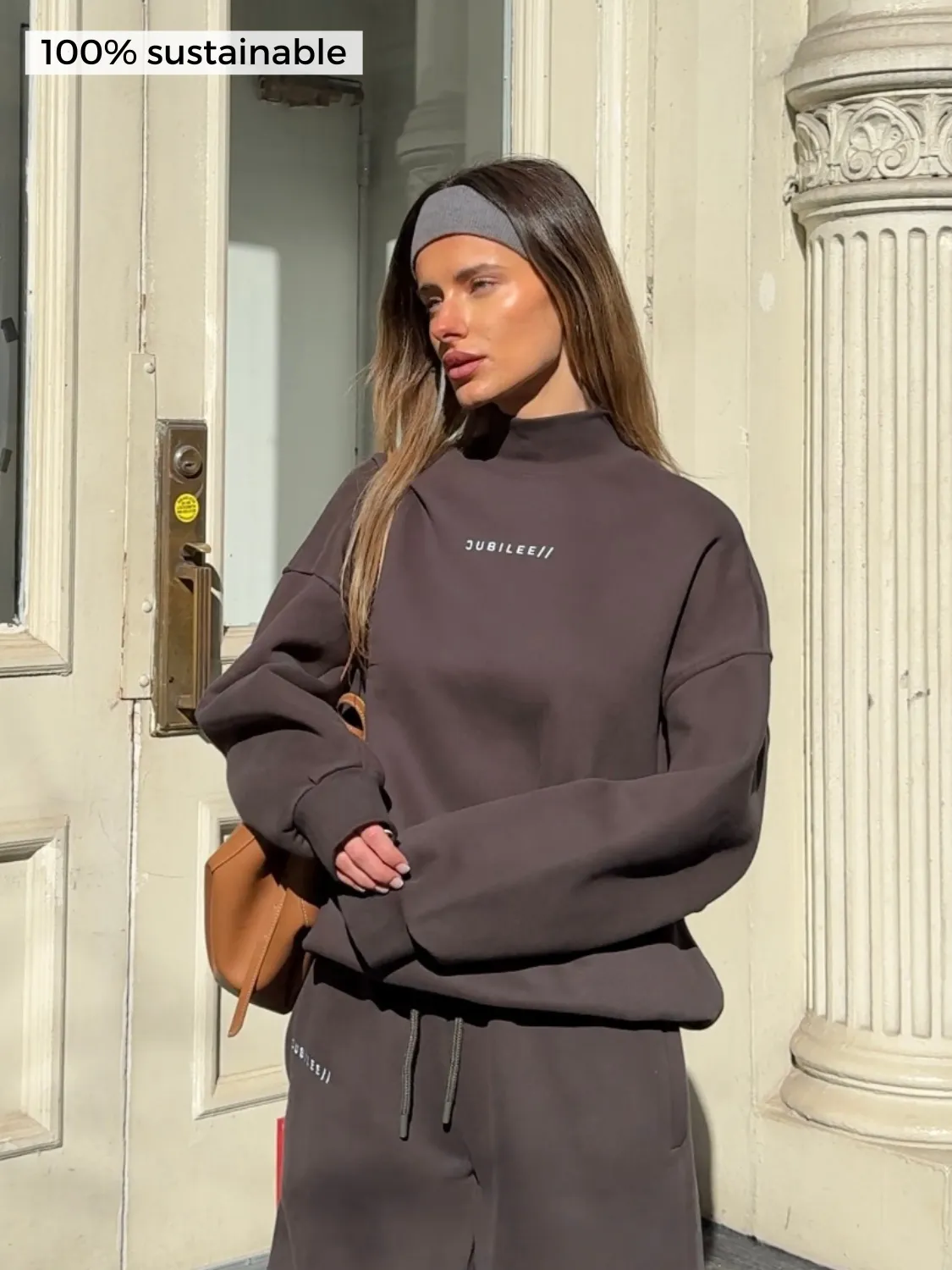 Oversized Turtleneck Sweatshirt