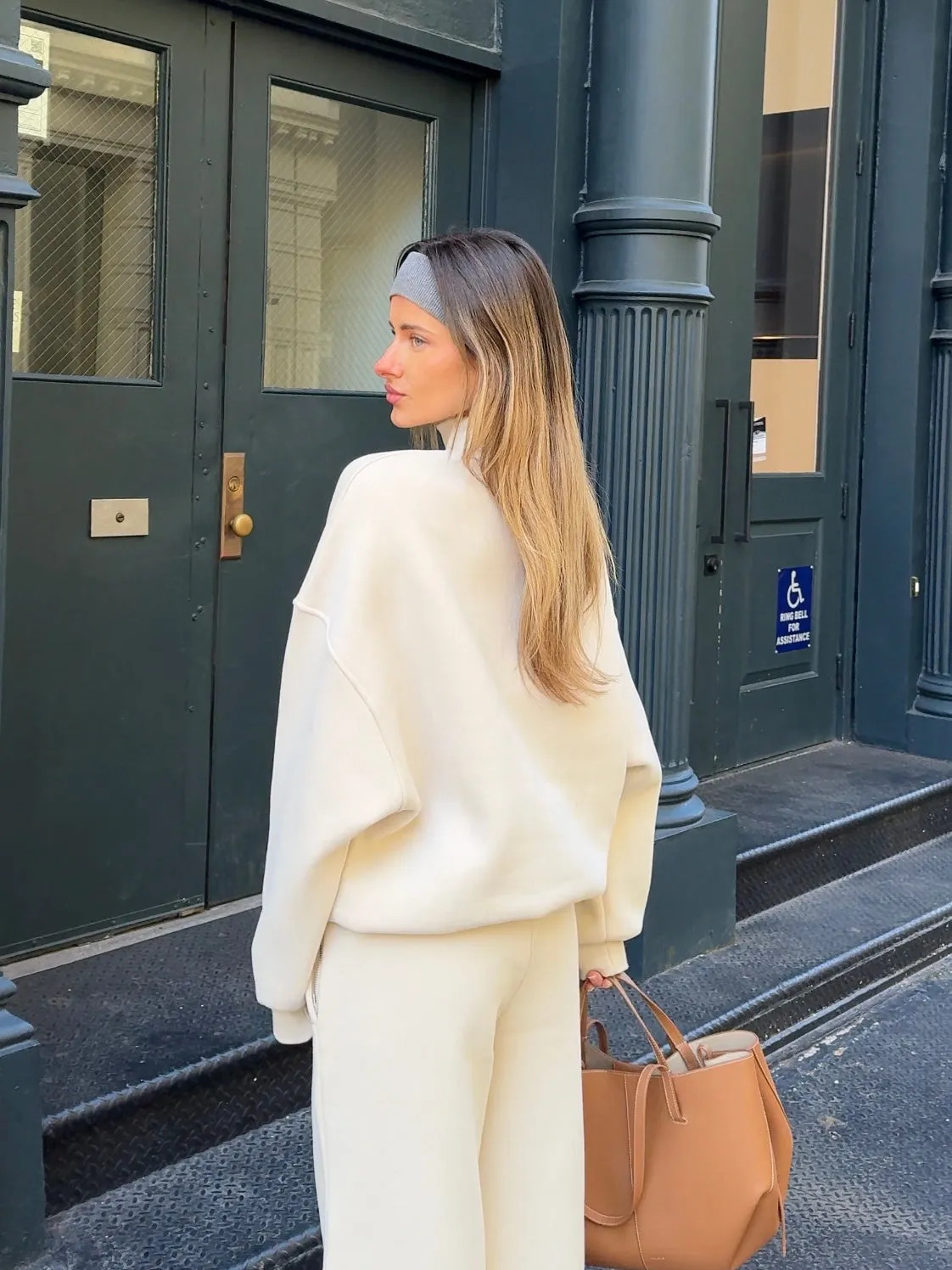 Oversized Turtleneck Sweatshirt