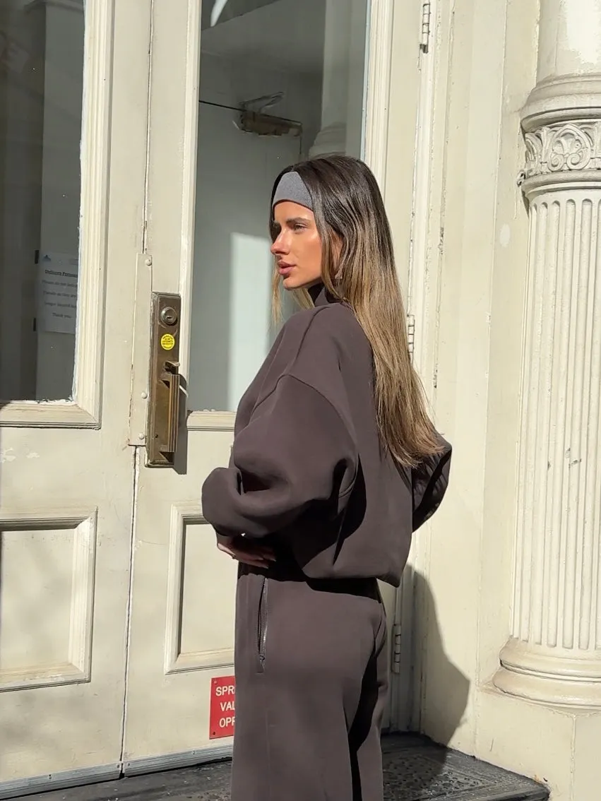 Oversized Turtleneck Sweatshirt