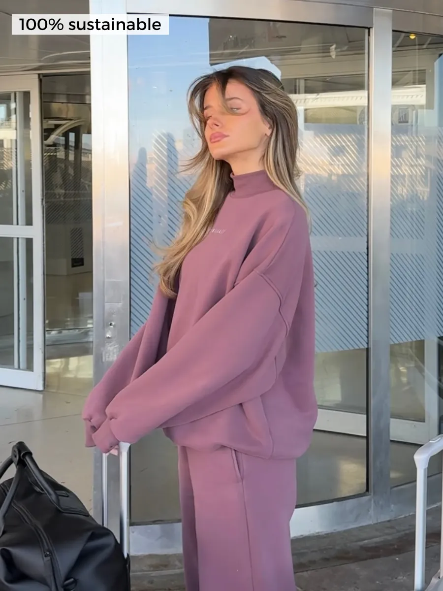 Oversized Turtleneck Sweatshirt
