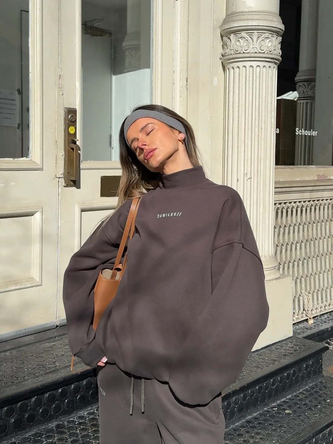 Oversized Turtleneck Sweatshirt