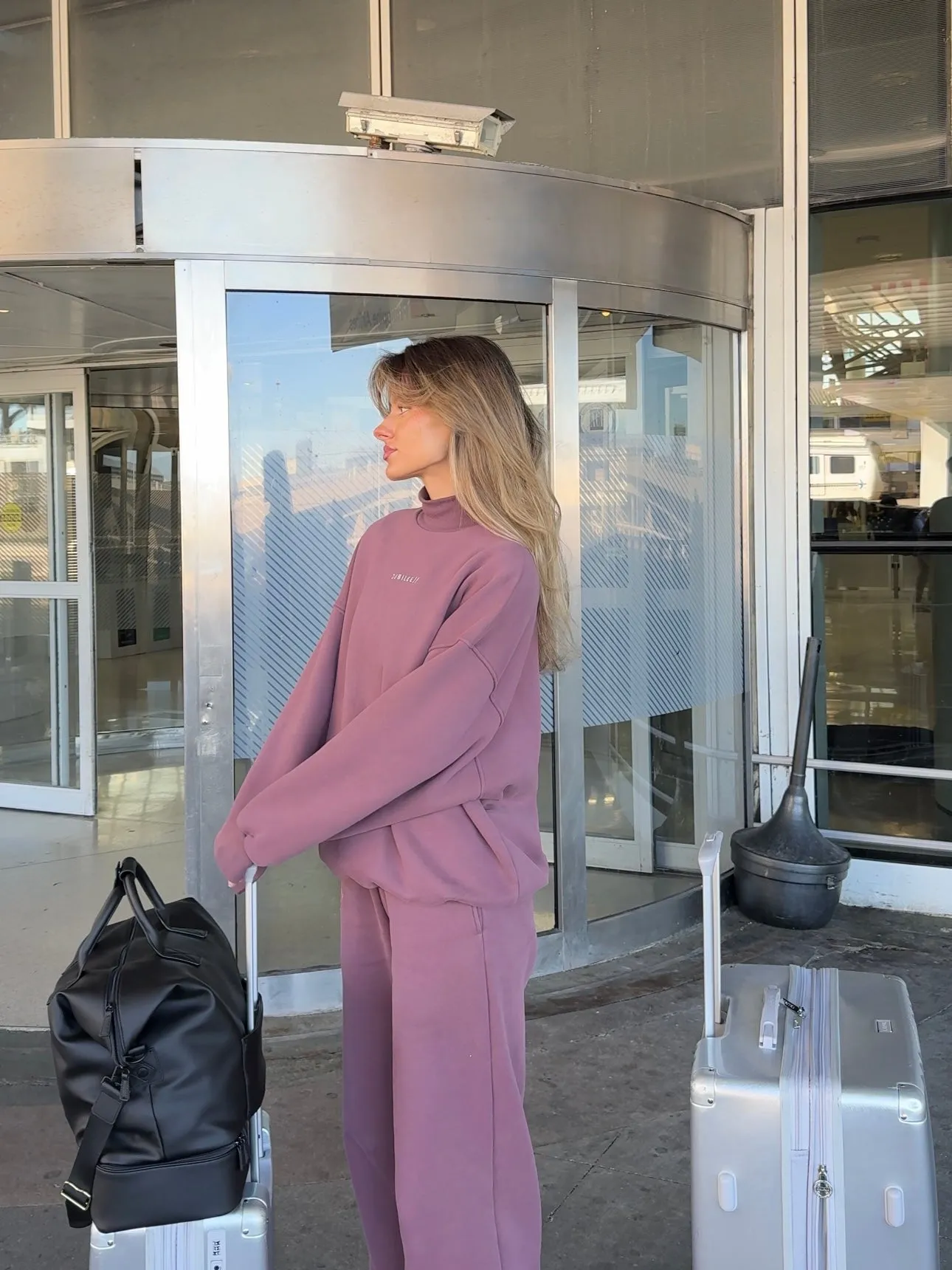 Oversized Turtleneck Sweatshirt