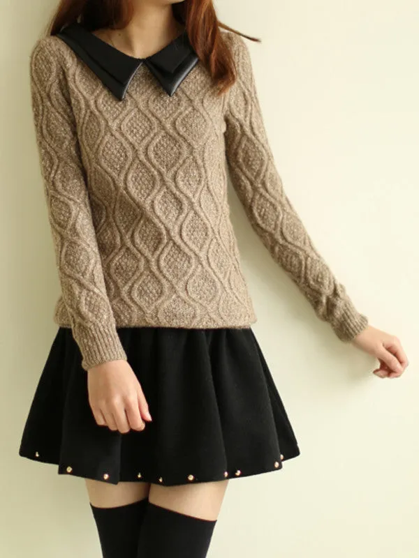 Peter Pan collar sweater