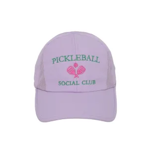 Pickleball Social Club with Pink Paddles Lightweight Ponyflo® Cap