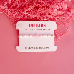 Pink Cross Sprinkle Bracelet