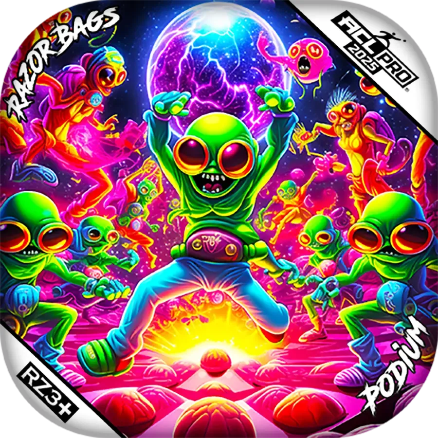 Podium | Alien Dance Party | ACL PRO Razor Cornhole Bags