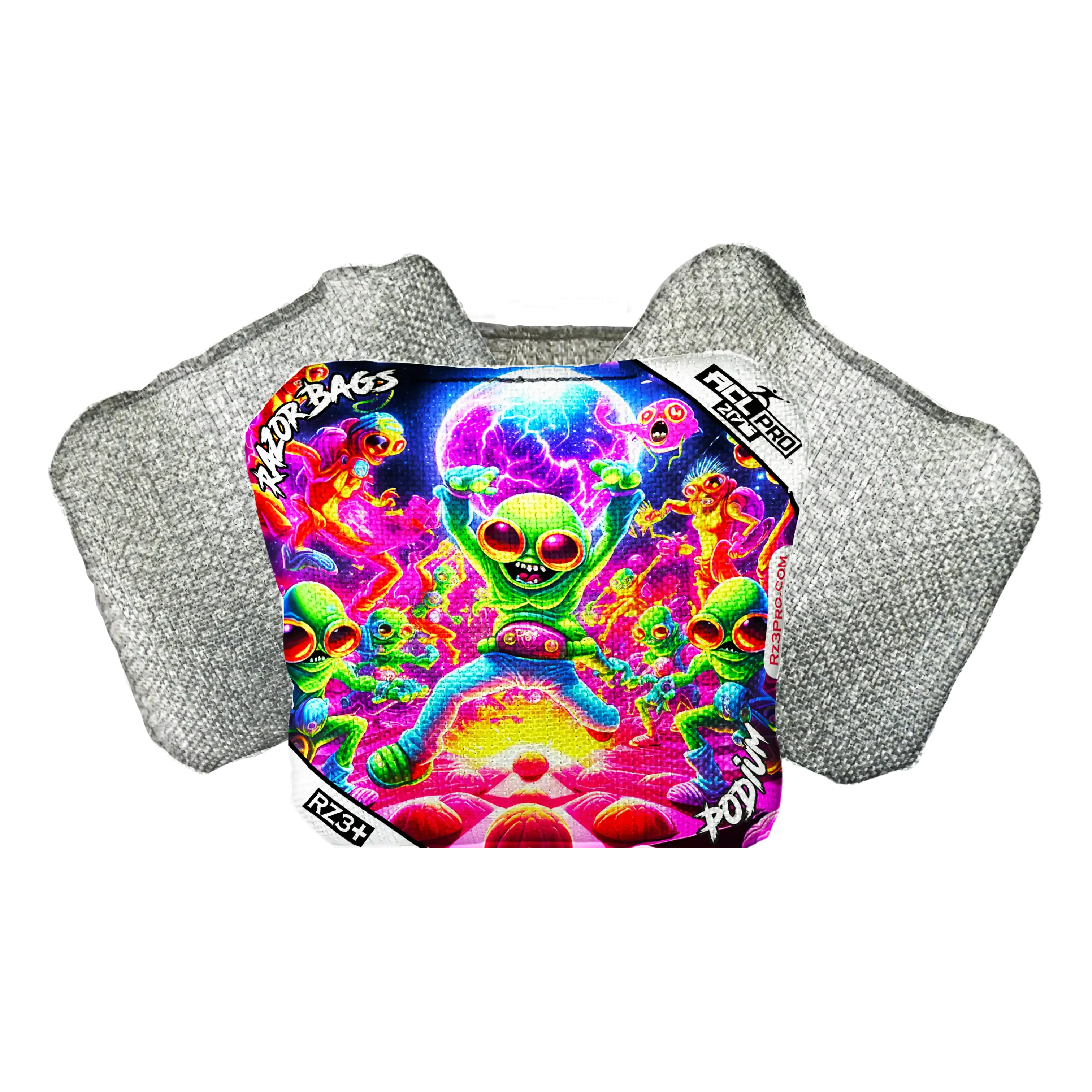 Podium | Alien Dance Party | ACL PRO Razor Cornhole Bags