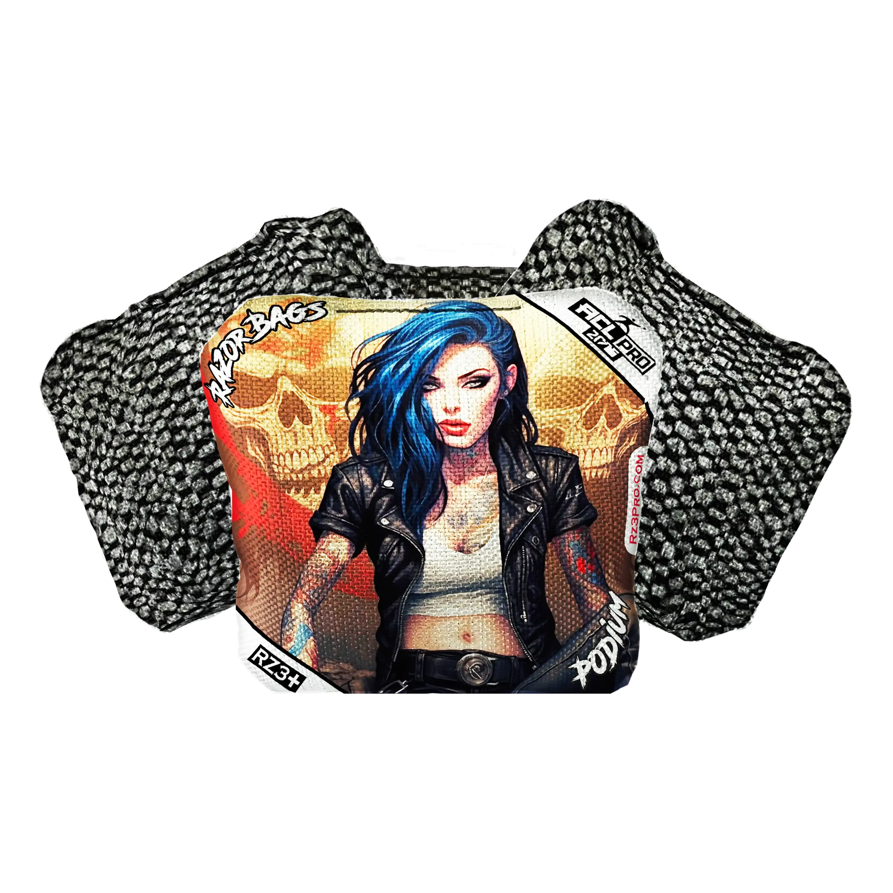 Podium | Woman Skulls | ACL PRO Razor Cornhole Bags