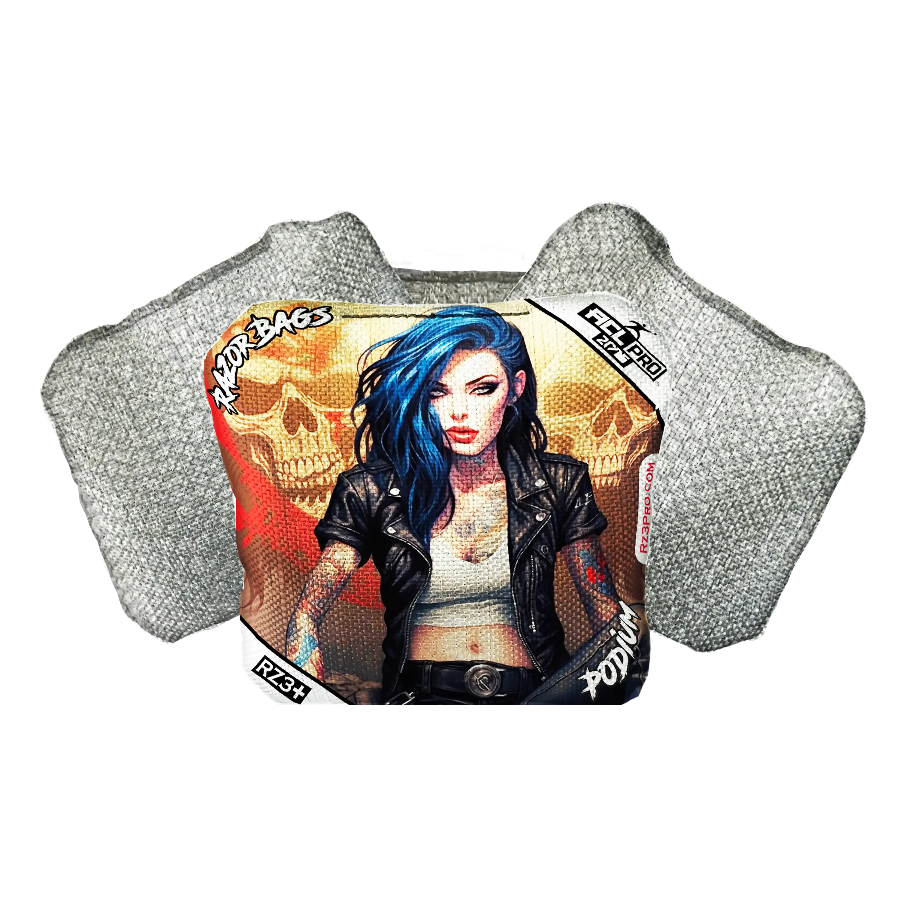 Podium | Woman Skulls | ACL PRO Razor Cornhole Bags