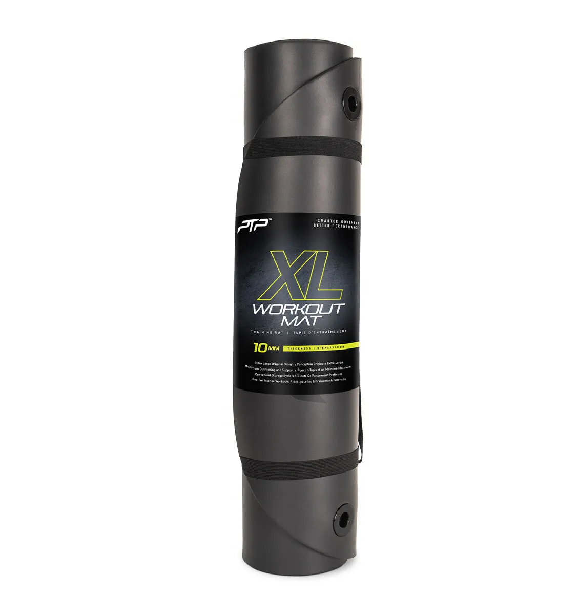 PTP XL Workout Mat - 10mm - Black