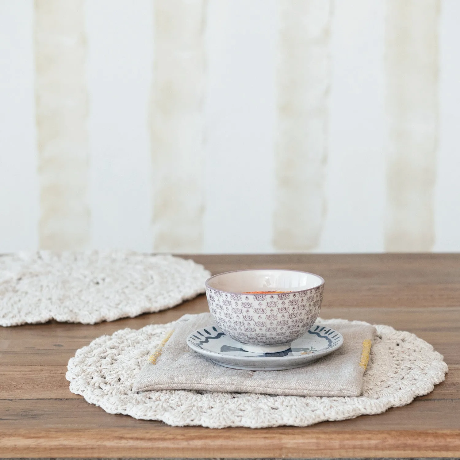 Recycled Cotton Crocheted Placemat