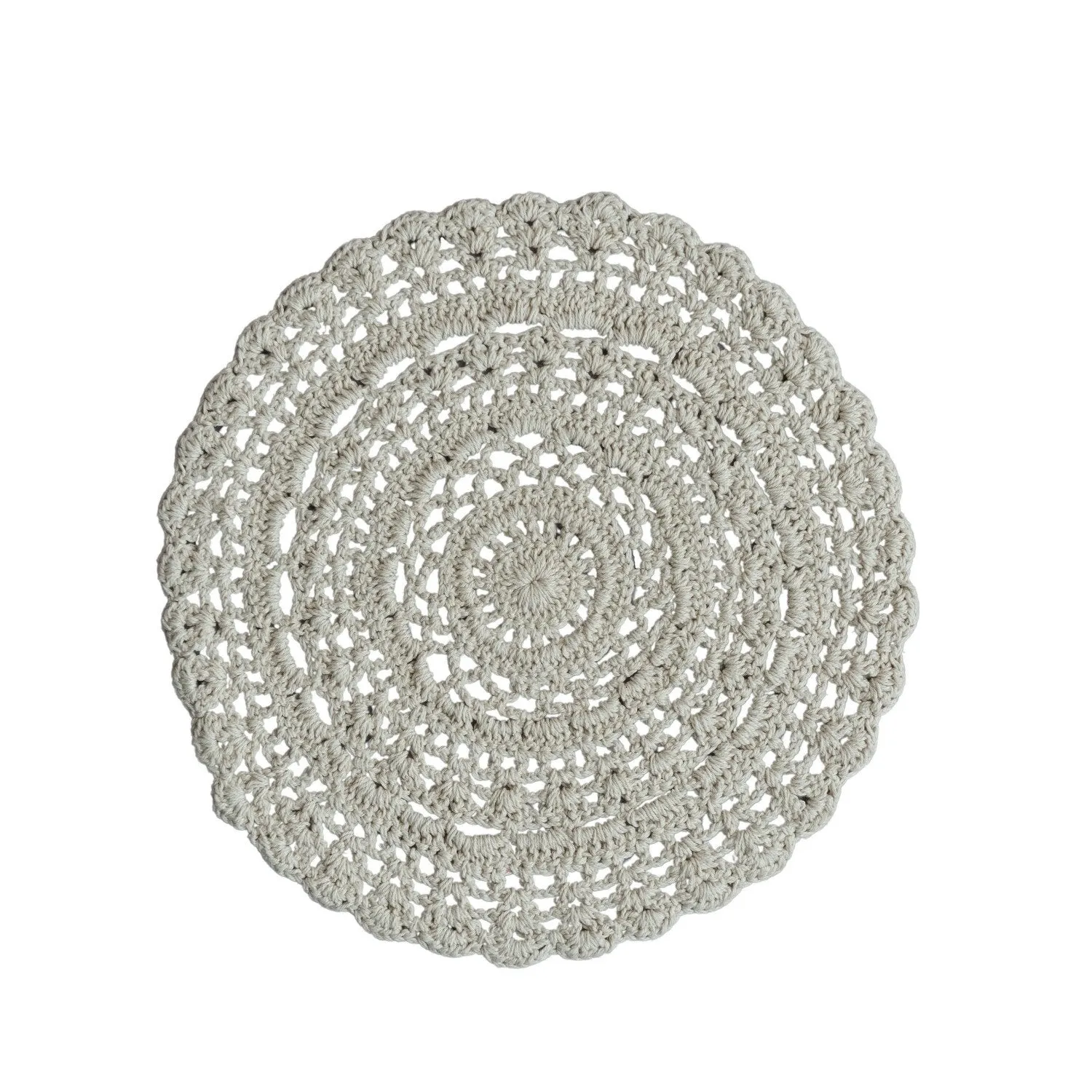 Recycled Cotton Crocheted Placemat