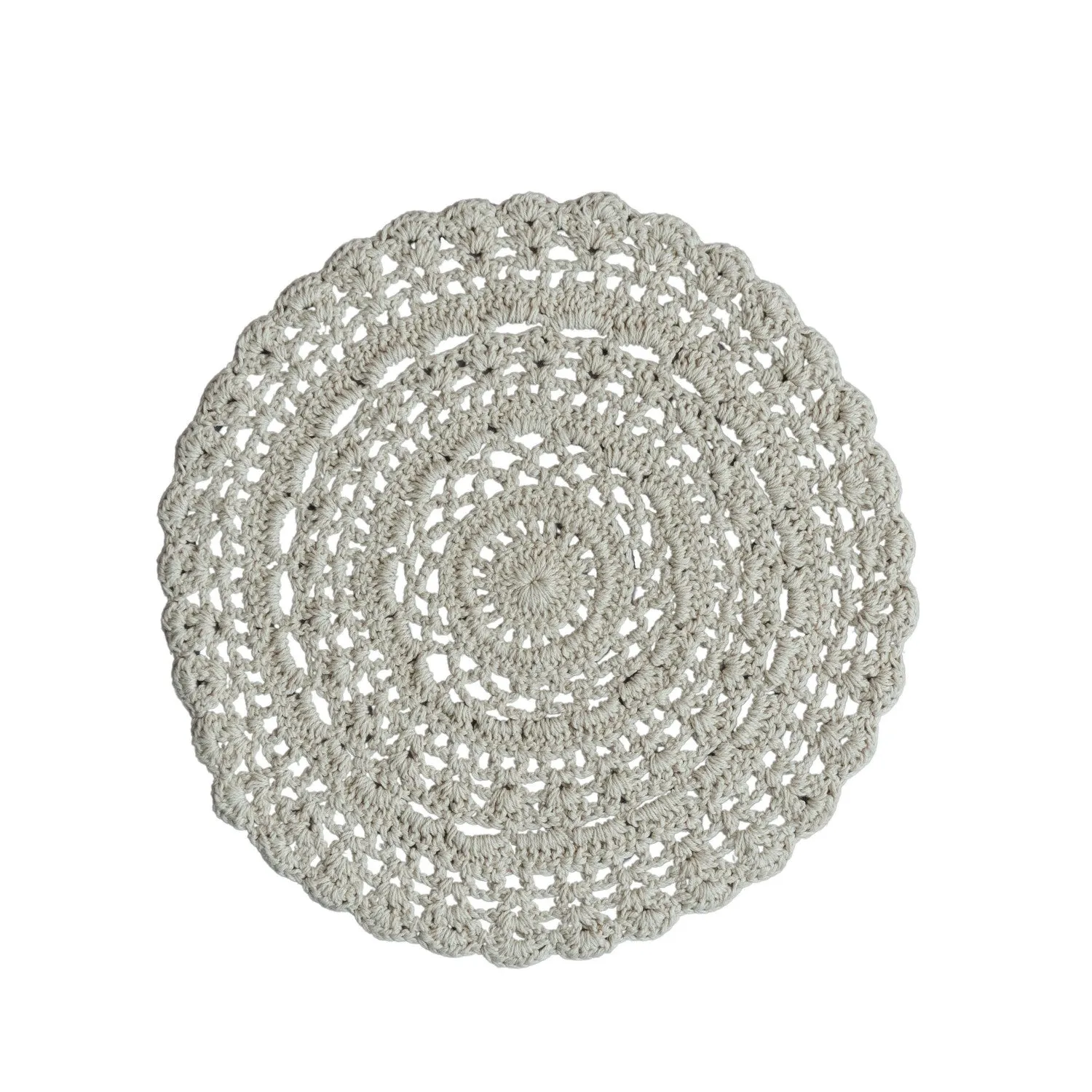 Recycled Cotton Crocheted Placemat