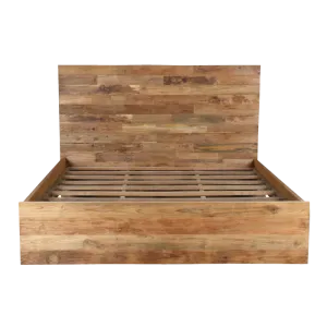 Recycled teak boards Bed