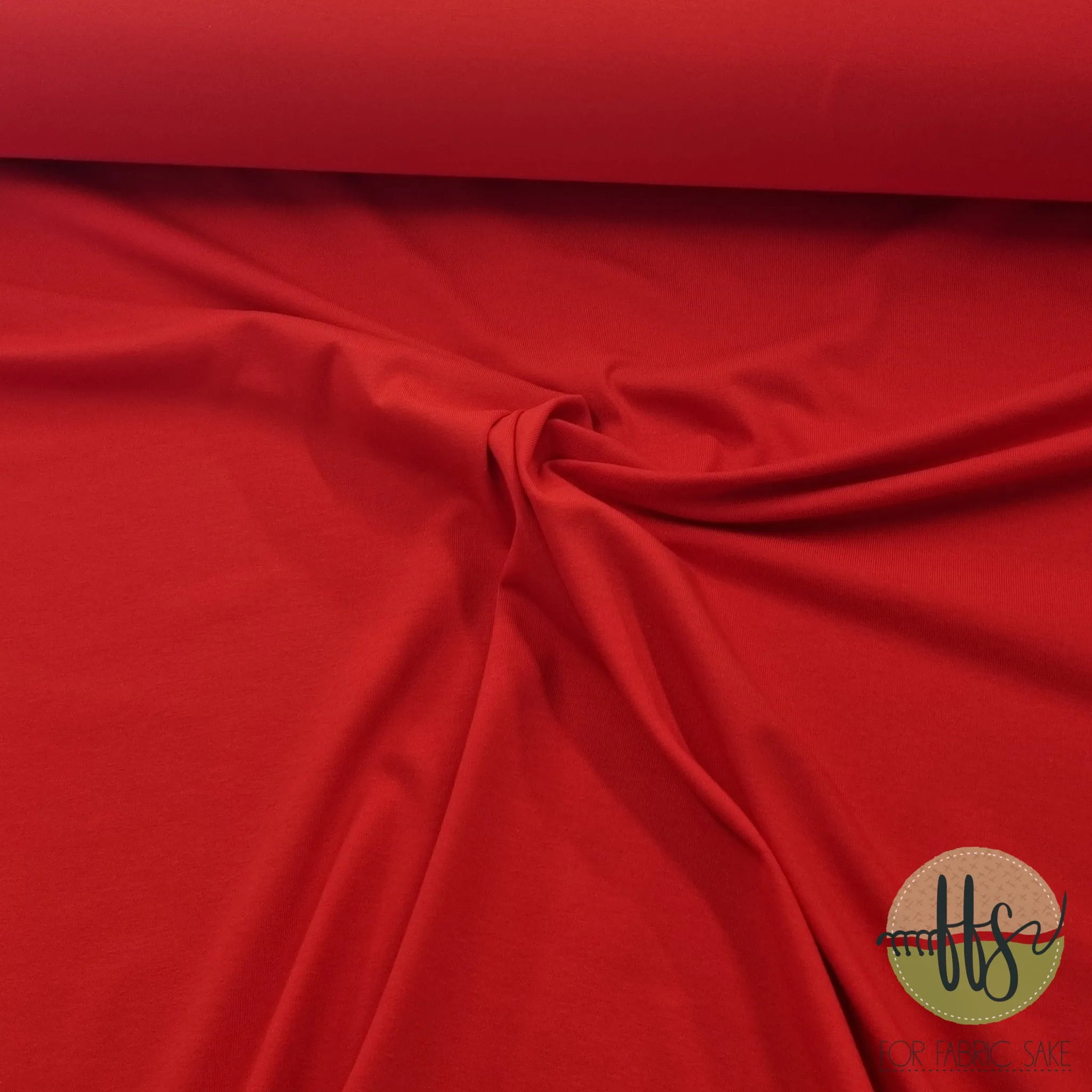 Red -ORGANIC Cotton Spandex- 200g