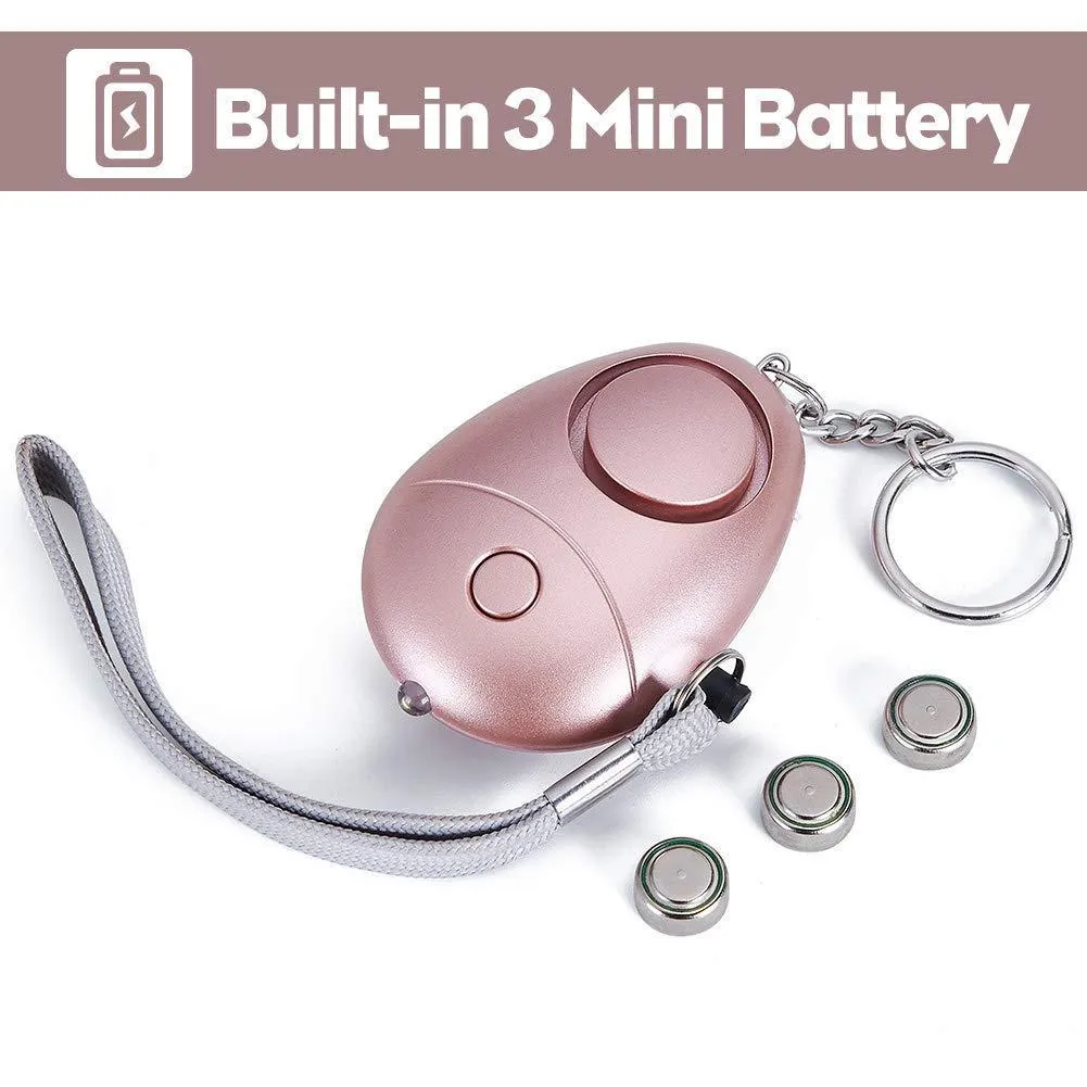 Safesound Personal Alarm Keychain,5 Pack 130DB Personal Security Alarm with LED Lights,Emergency Safety Alarm for Kids Student Women Teen Girls Night Workers Elderly