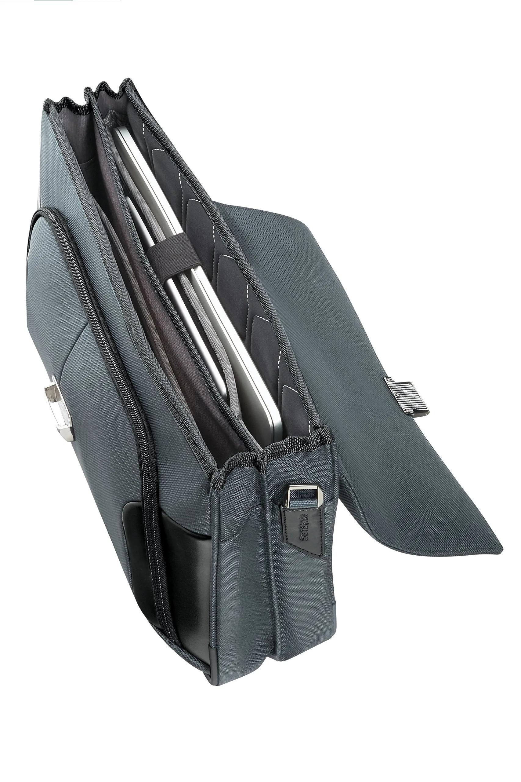 Samsonite XBR Briefcase 2 Gussets 15,6", 46 cm, 14 L, Grey/Black