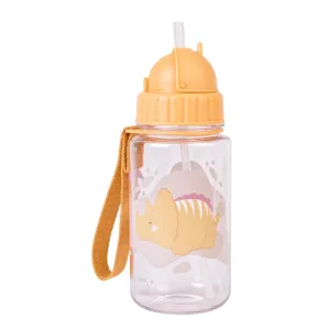 Saro Baby Bottle With Straw & Handle - Dino