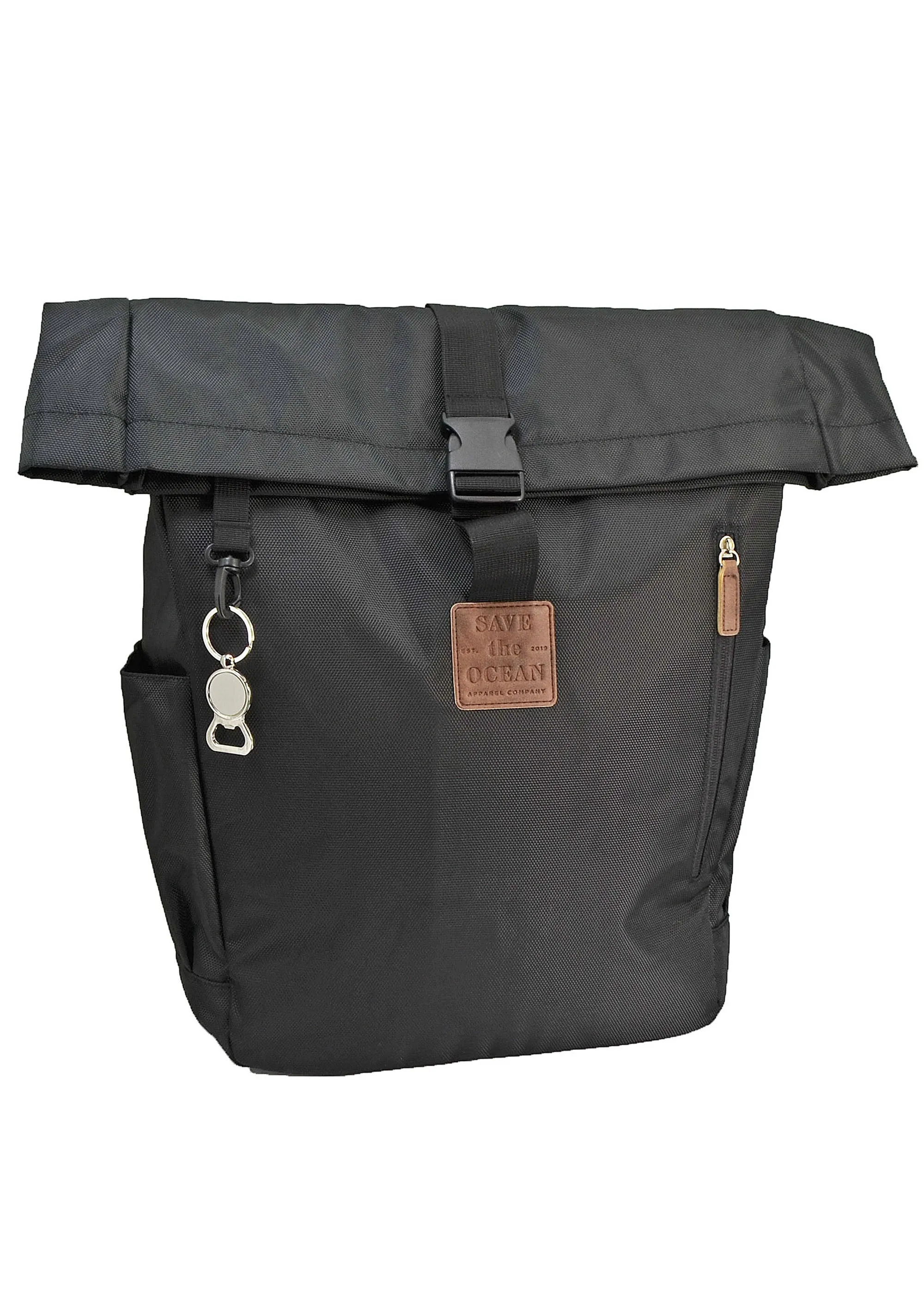 Save the Ocean Sustainable Backpack with Fold over top